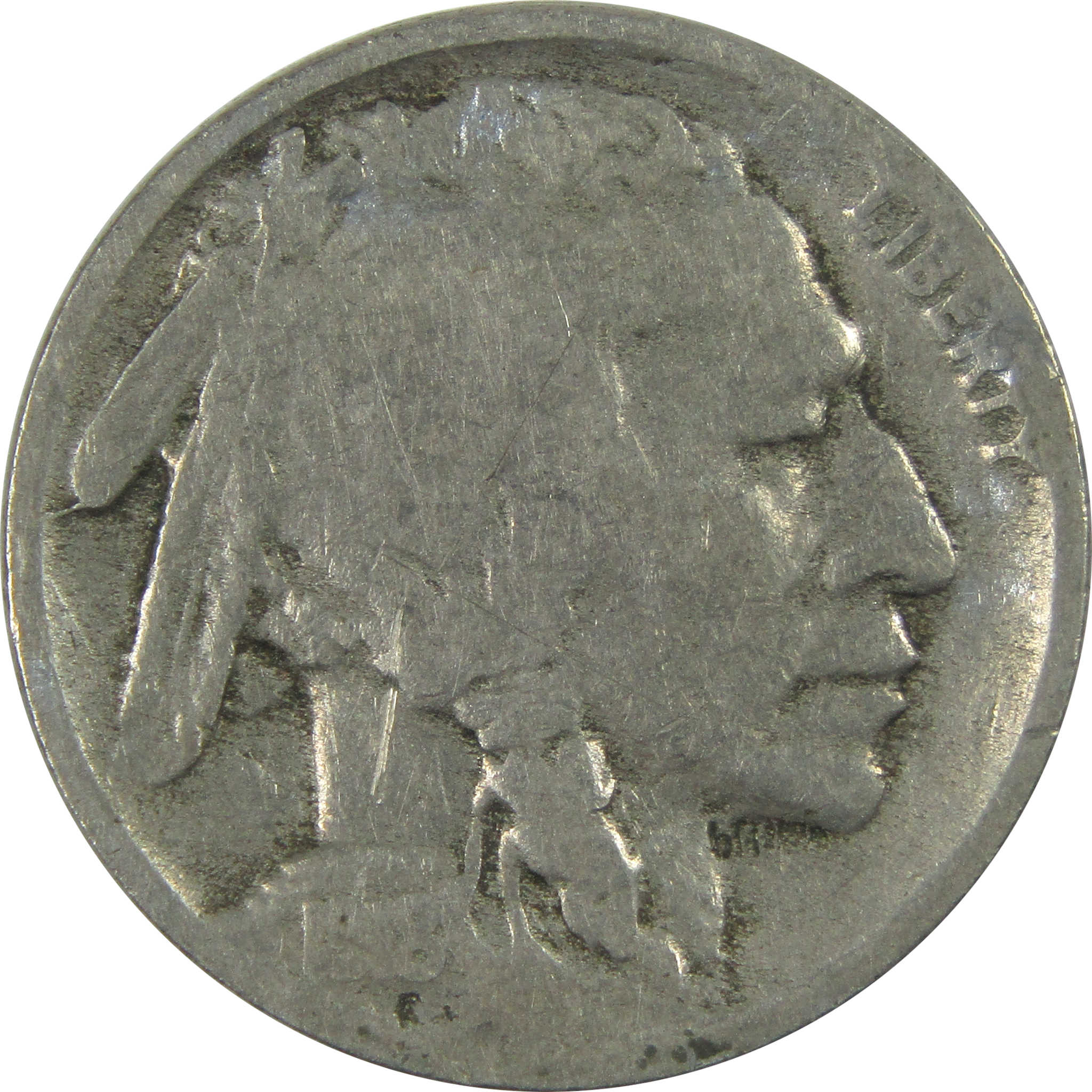 1918 S Indian Head Buffalo Nickel AG About Good 5c Coin SKU:I16496