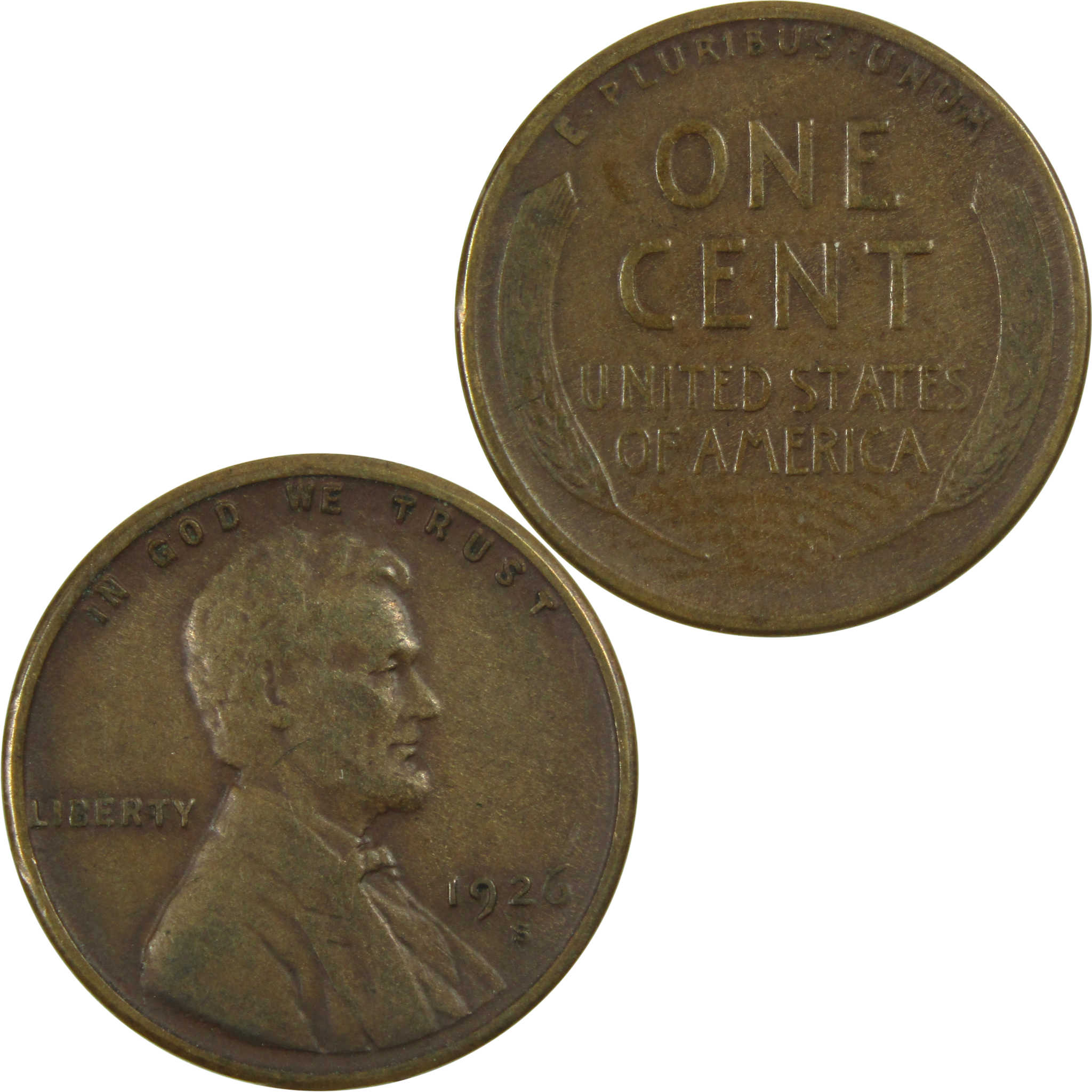 1926 S Lincoln Wheat Cent VF Very Fine Penny 1c Coin SKU:I15211