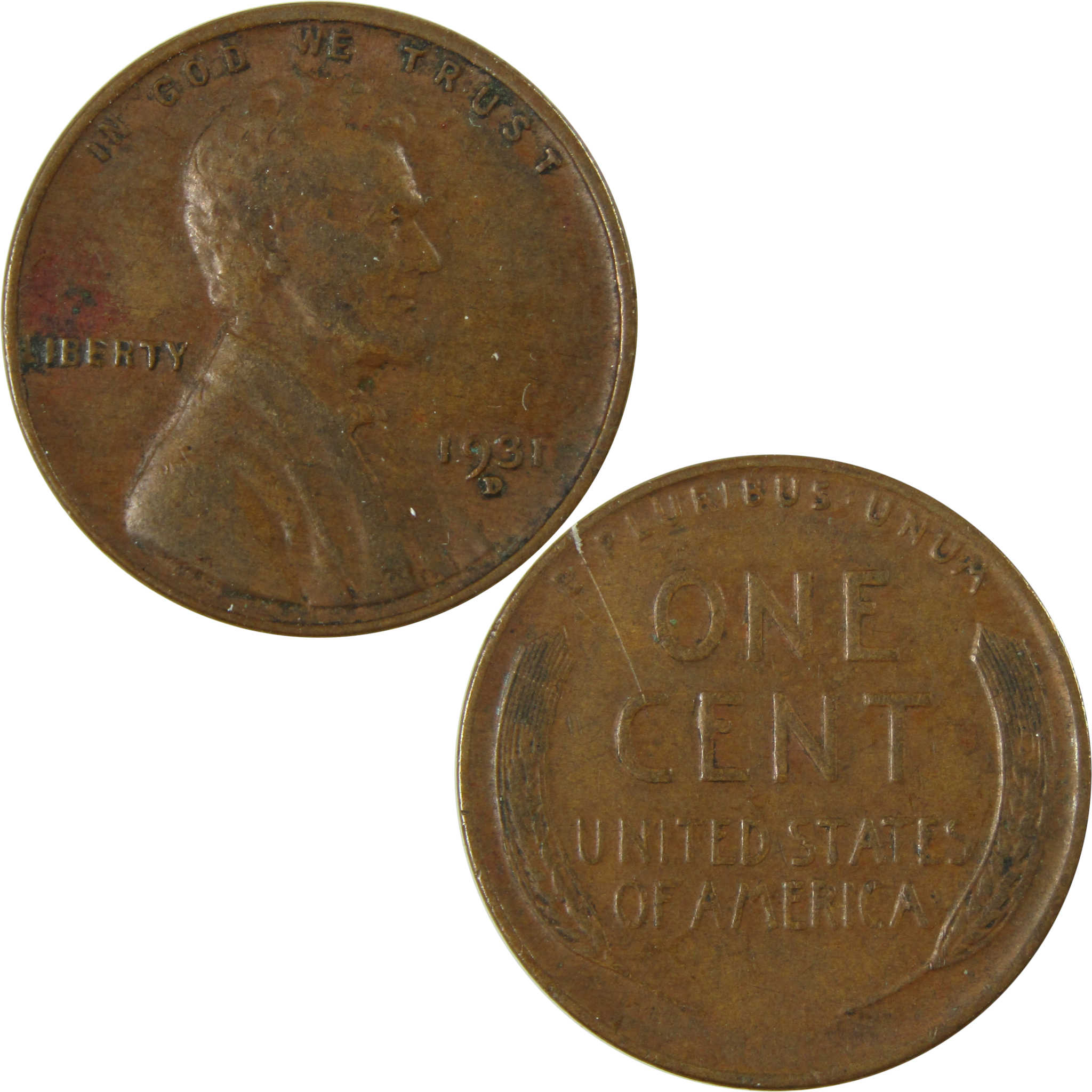 1931 D Lincoln Wheat Cent VF Very Fine Penny 1c Coin SKU:I26489