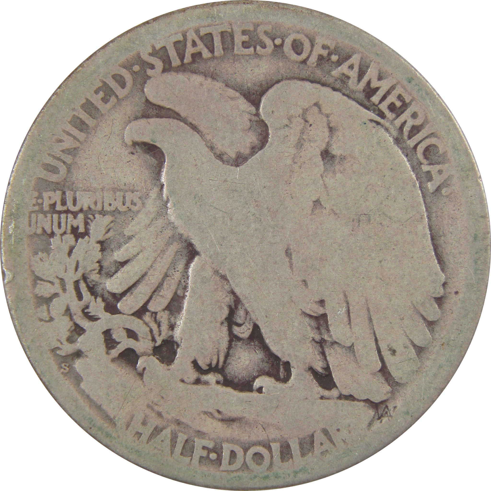 1920 S Liberty Walking Silver Half Dollar AG About Good SKU:I24146
