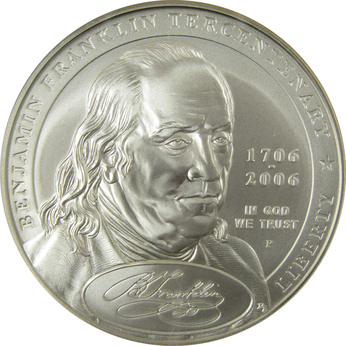 2006 P Franklin Founding Father Silver $1 MS 70 NGC SKU:CP1656