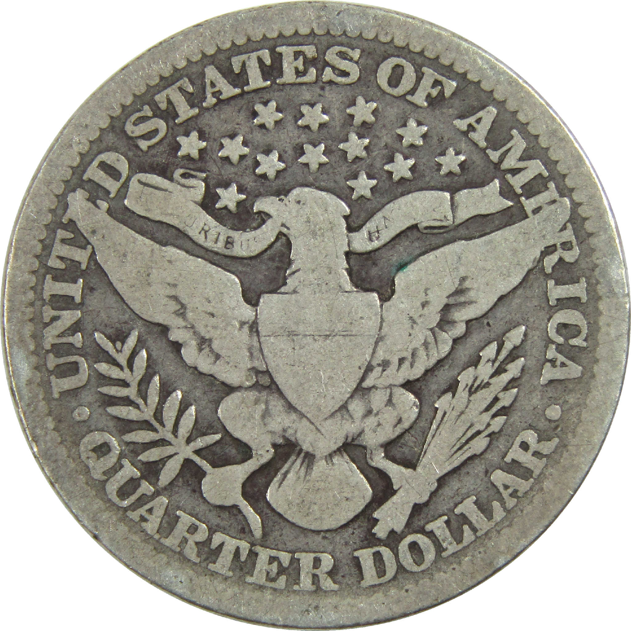 1904 Barber Quarter G Good Silver 25c Coin SKU:I13142