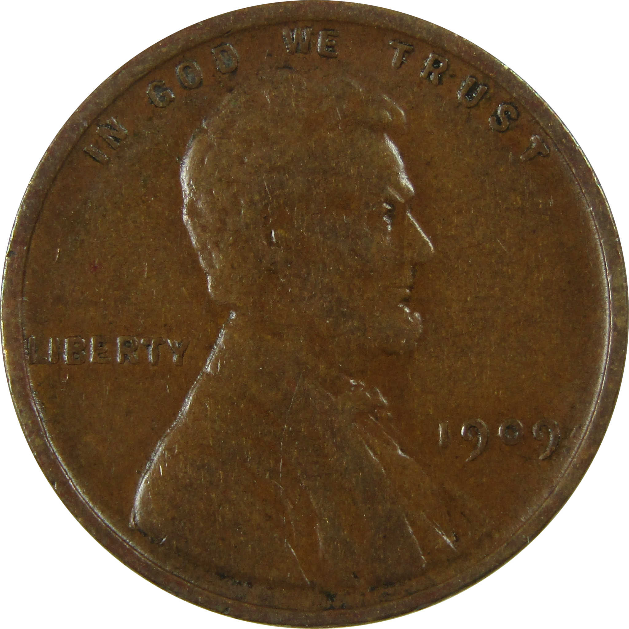 1909 Lincoln Wheat Cent VF Very Fine Penny 1c Coin SKU:I26209