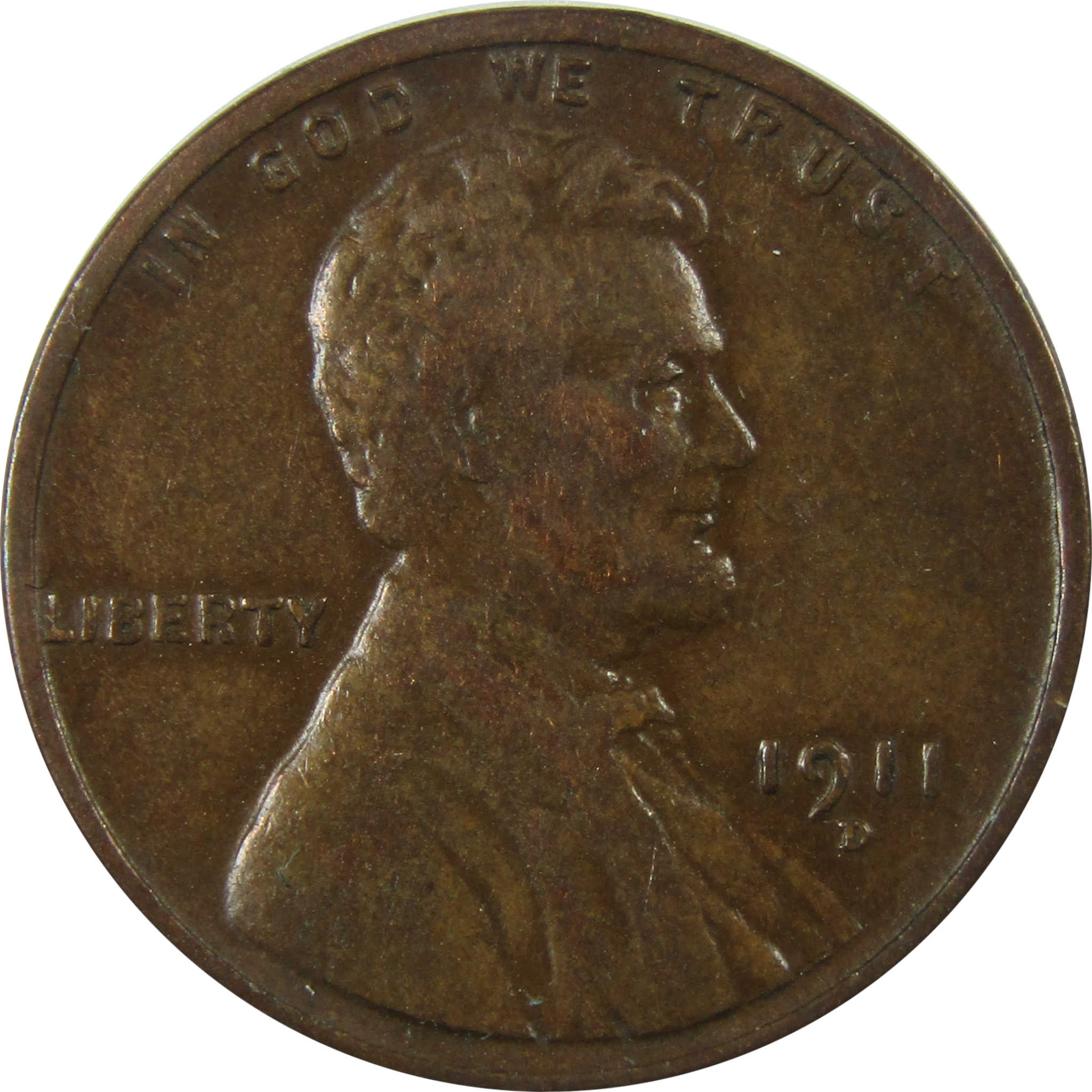 1911 D Lincoln Wheat Cent VF Very Fine Penny 1c Coin SKU:I25684