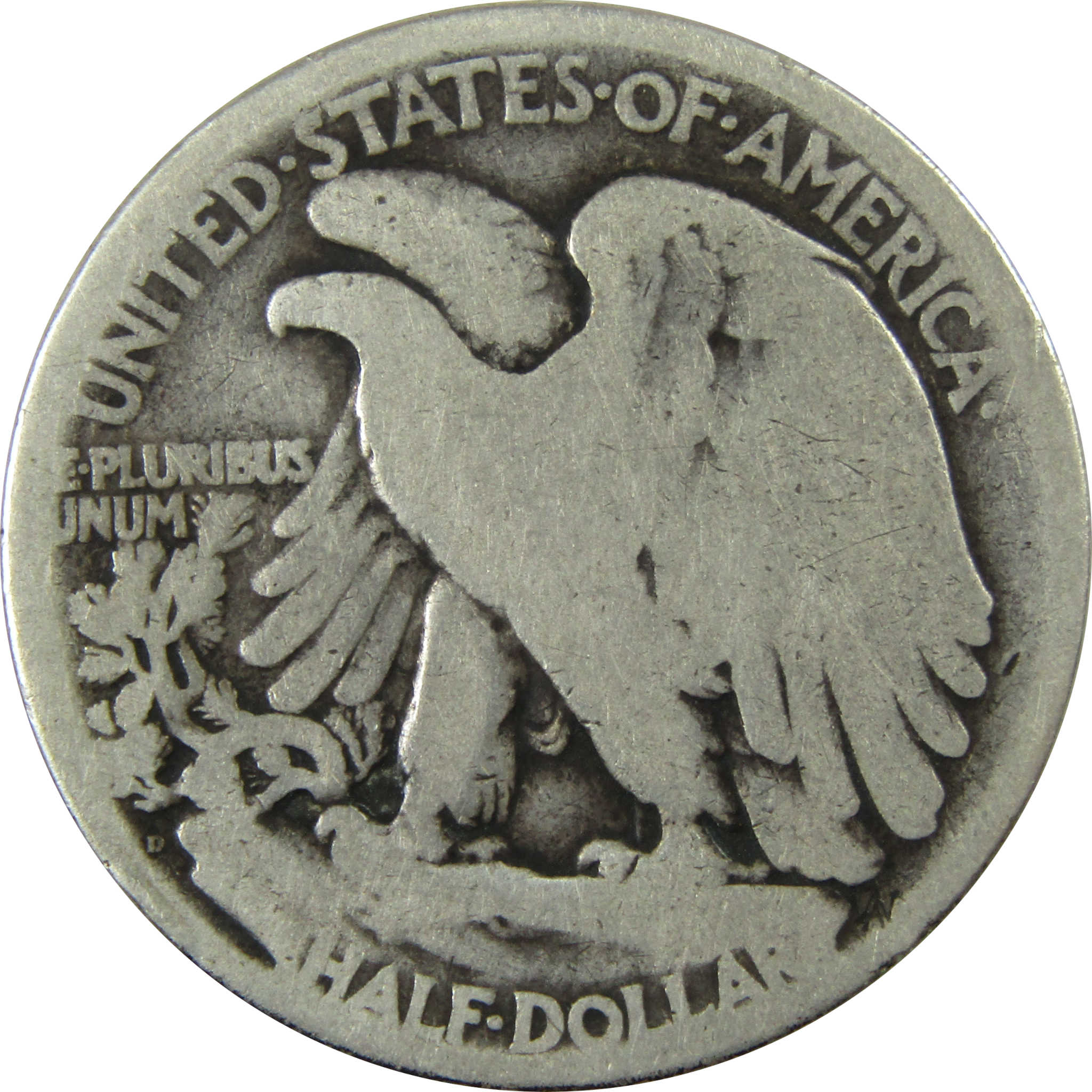 1921 D Liberty Walking Silver Half Dollar G Good 50c Coin SKU:I25934