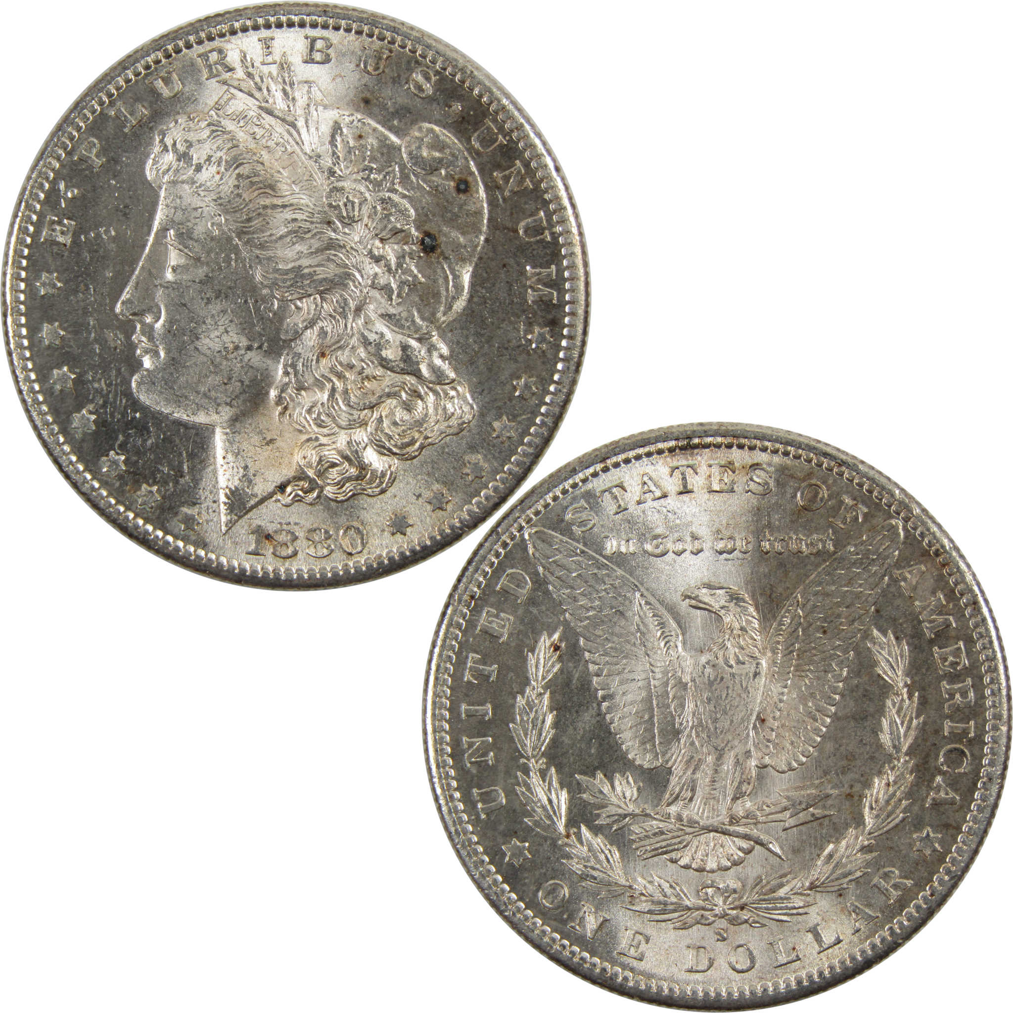 1880 S Morgan Dollar BU Uncirculated 90% Silver $1 Coin SKU:I8236 - Morgan coin - Morgan silver dollar - Morgan silver dollar for sale - Profile Coins &amp; Collectibles