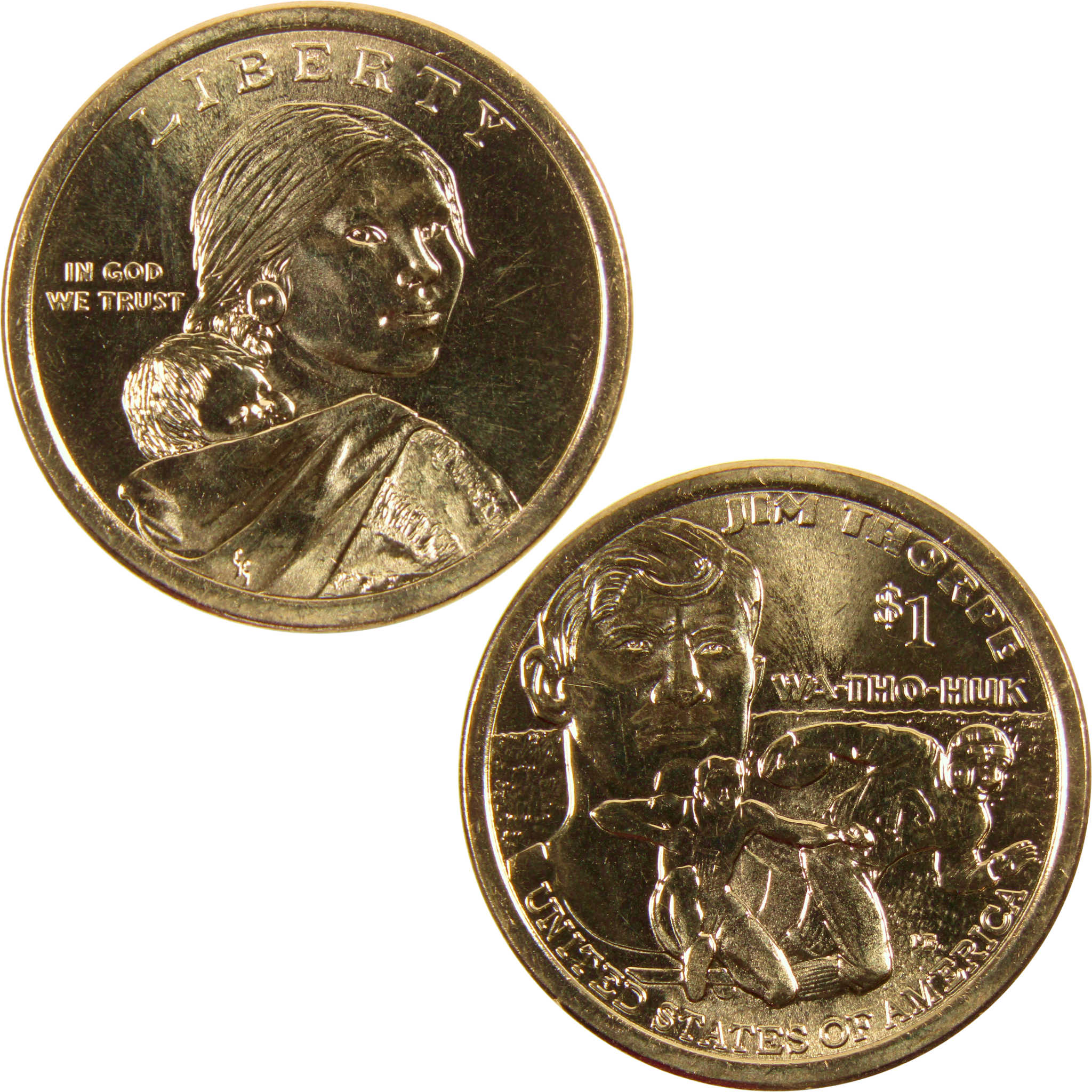 2018 D Jim Thorpe Native American Dollar BU Uncirculated $1 Coin