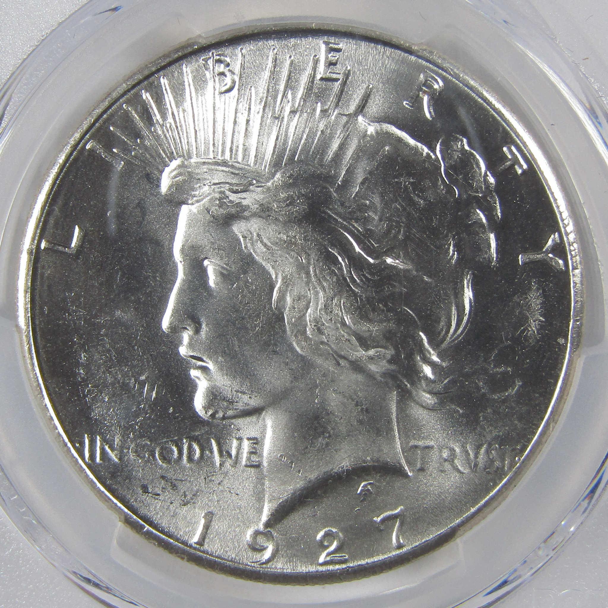 1927 S Peace Silver Dollar MS 63 PCGS Uncirculated $1 Coin Collectible