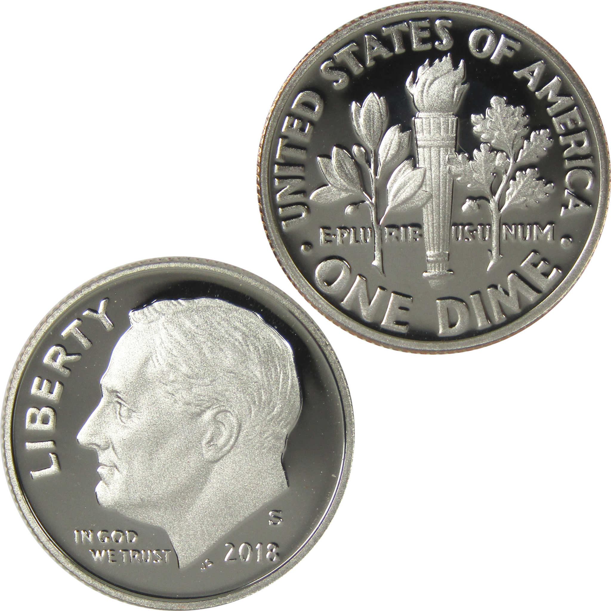 2018 S Roosevelt Dime Choice Proof Clad 10c Coin