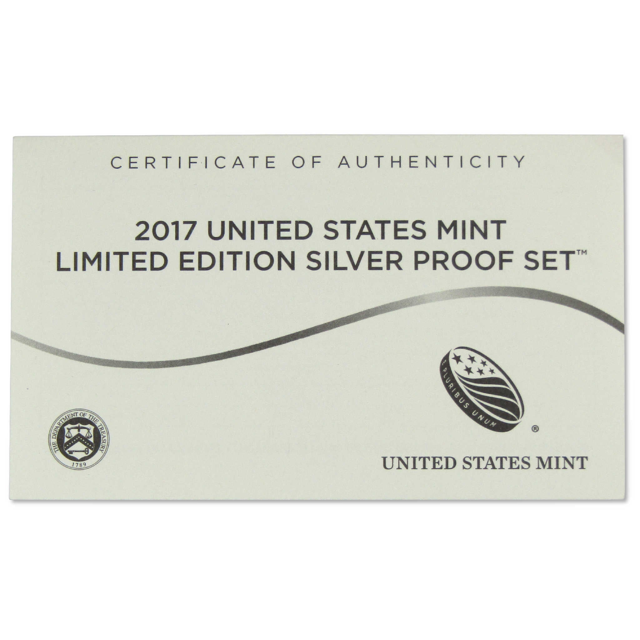 2017 U.S. Mint Limited Edition Silver Proof Set OGP COA SKU:CPC2789