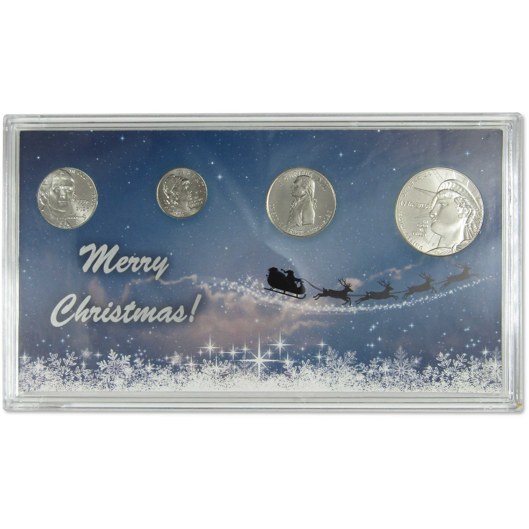 2026 Christmas Night Semiquincentennial 4 Coin Set Uncirculated