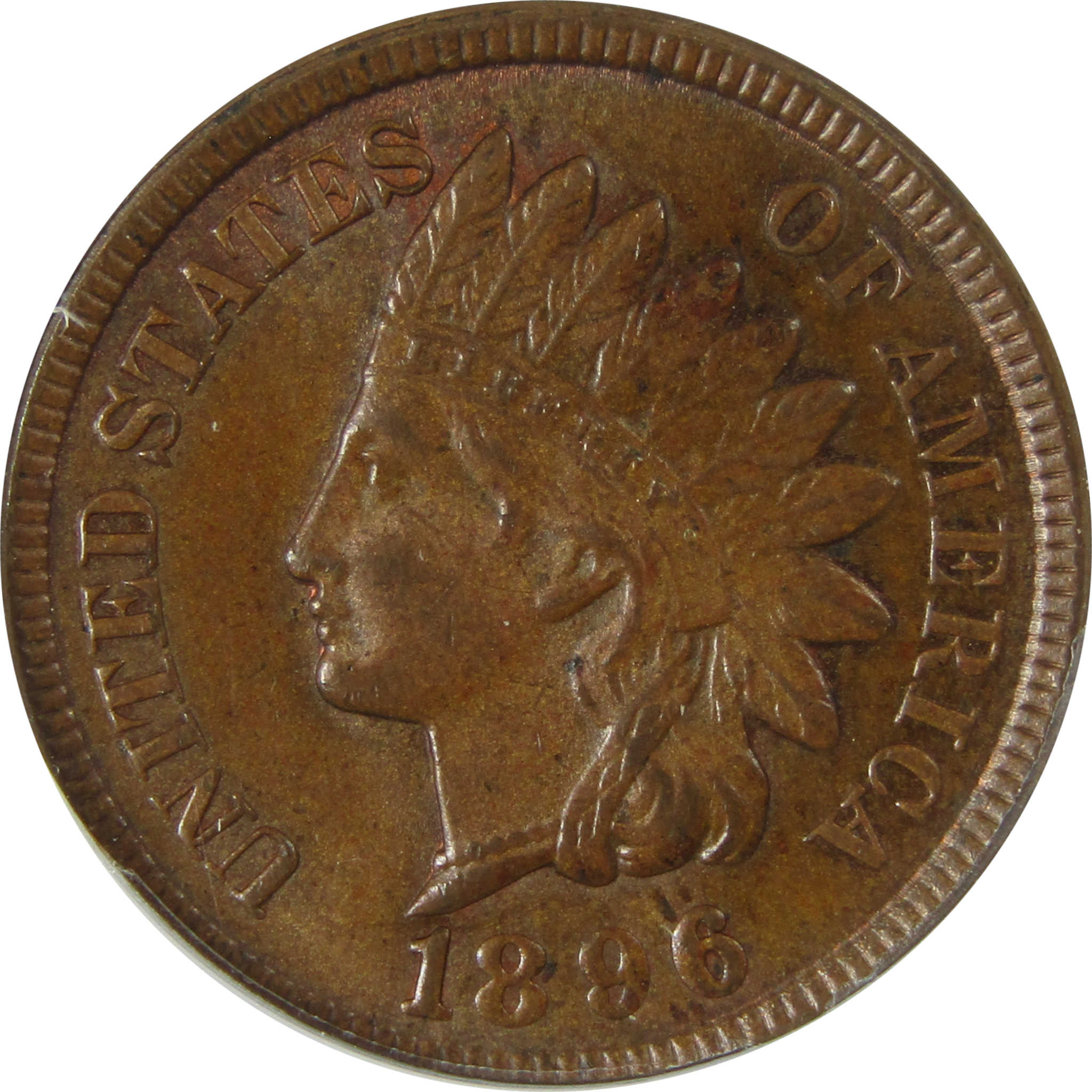 1896 Indian Head Cent MS 62 BN ANACS Penny Uncirculated SKU:CP848