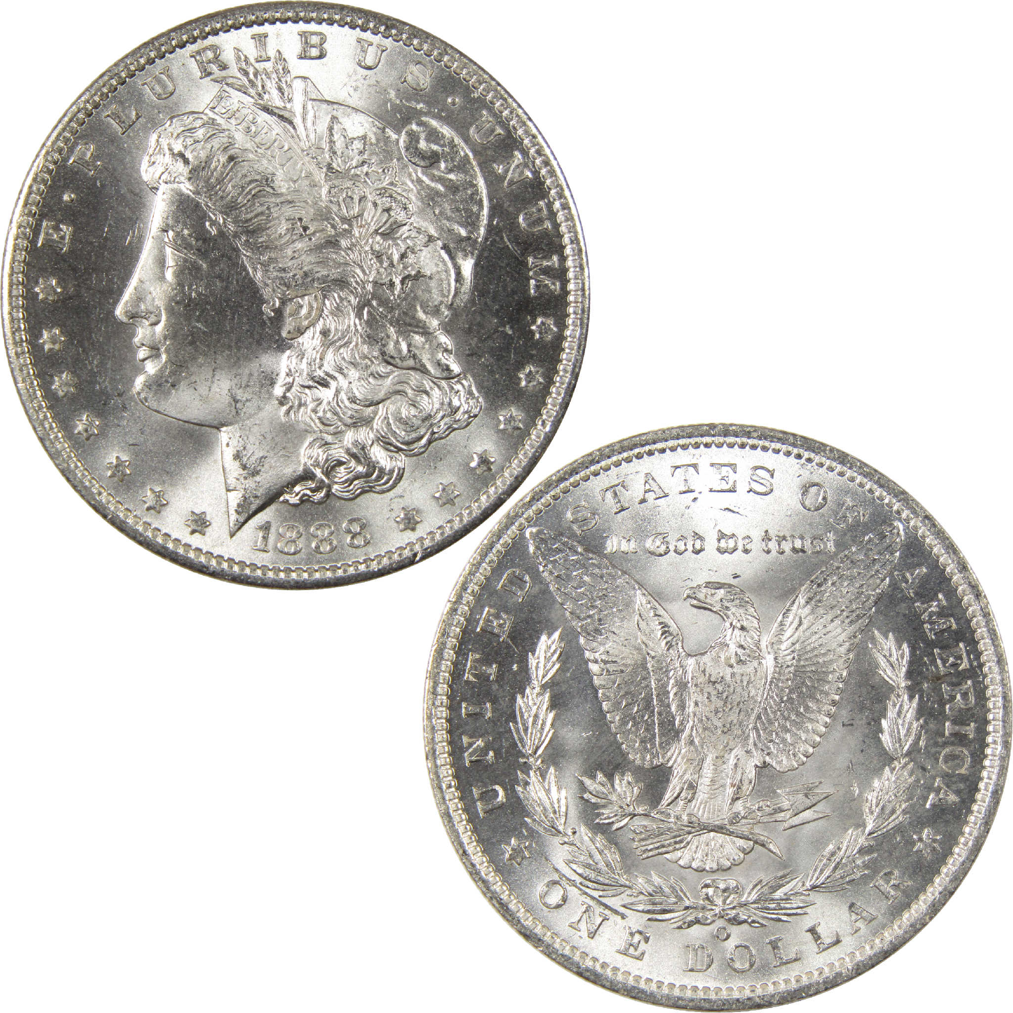 1888 O Morgan Dollar BU Choice Uncirculated Silver $1 Coin - Morgan coin - Morgan silver dollar - Morgan silver dollar for sale - Profile Coins &amp; Collectibles