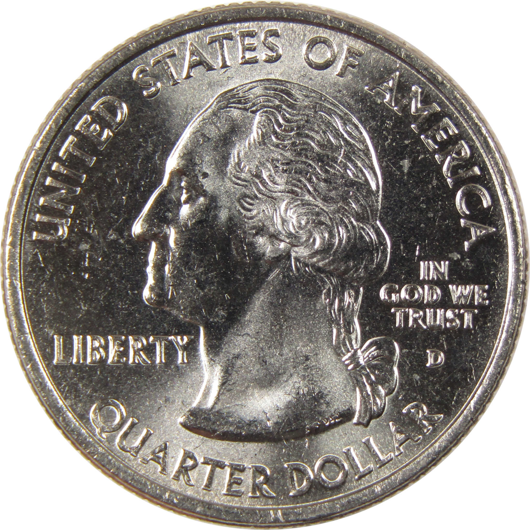 2002 D Indiana State Quarter BU Uncirculated Clad 25c Coin