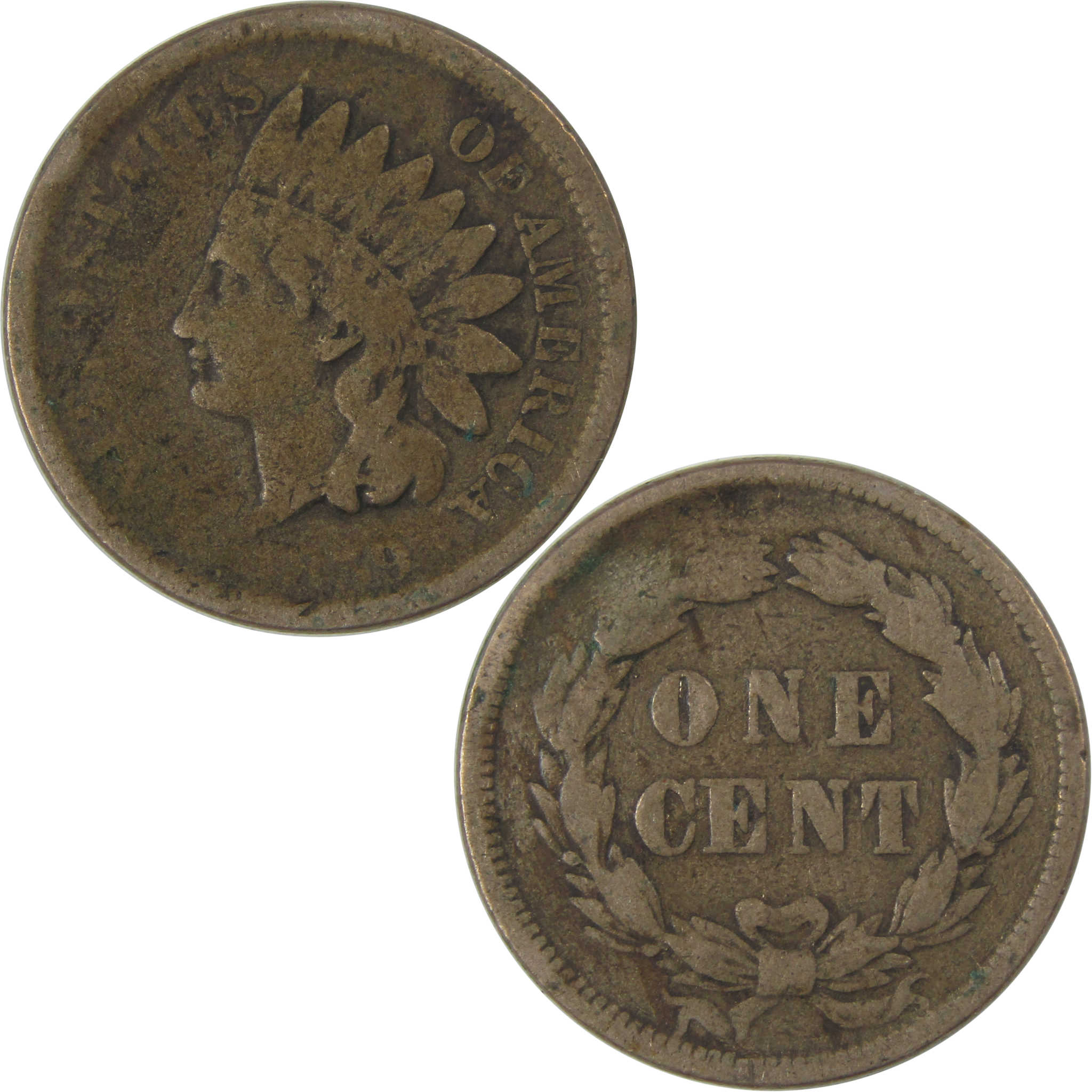 1859 Indian Head Cent AG About Good Penny 1c Coin SKU:I23273