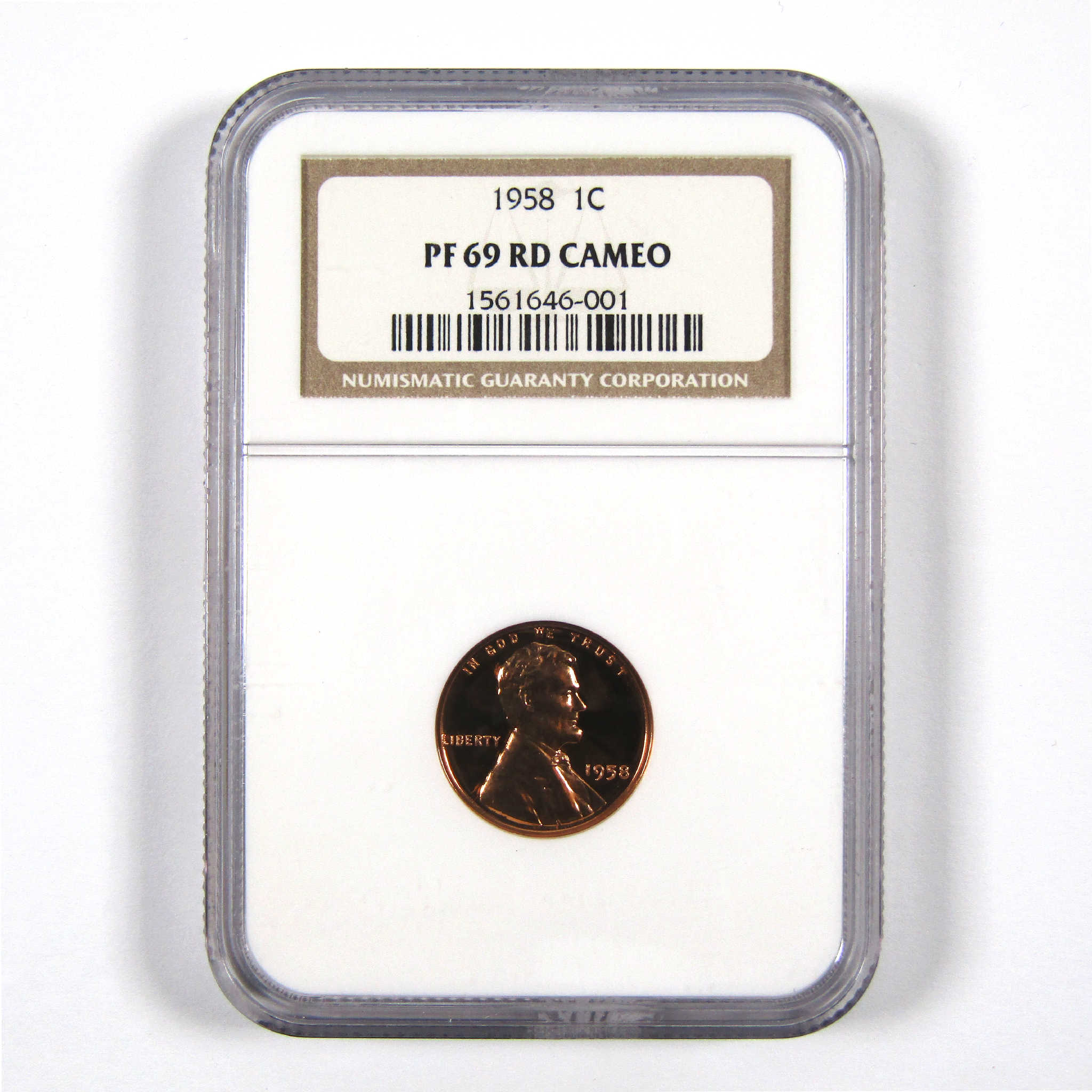 1958 Lincoln Wheat Cent PF 69 RDC NGC Penny 1c Proof Coin SKU:CPC4063