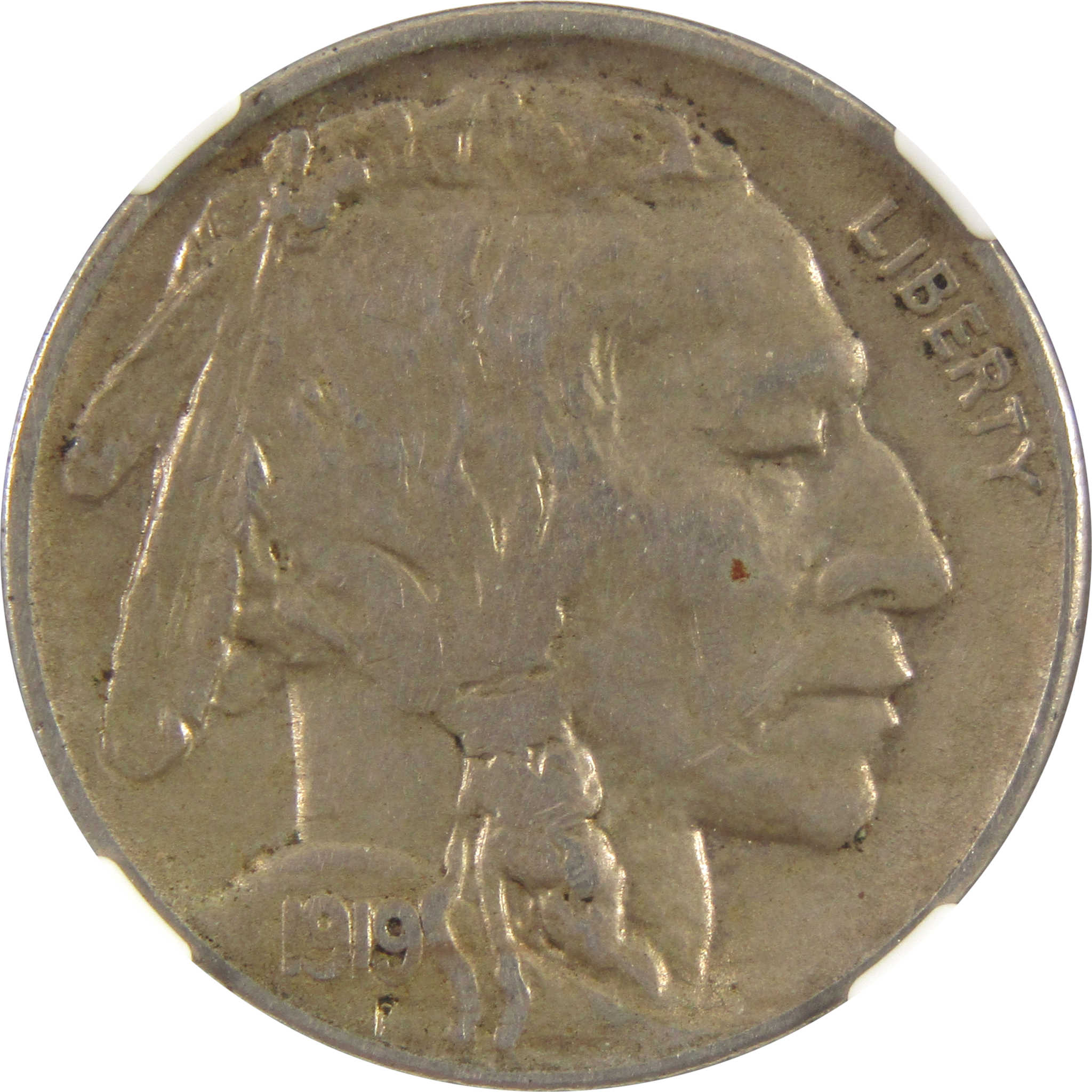1919 S Indian Head Buffalo Nickel AU 55 NGC 5c Coin SKU:I11056