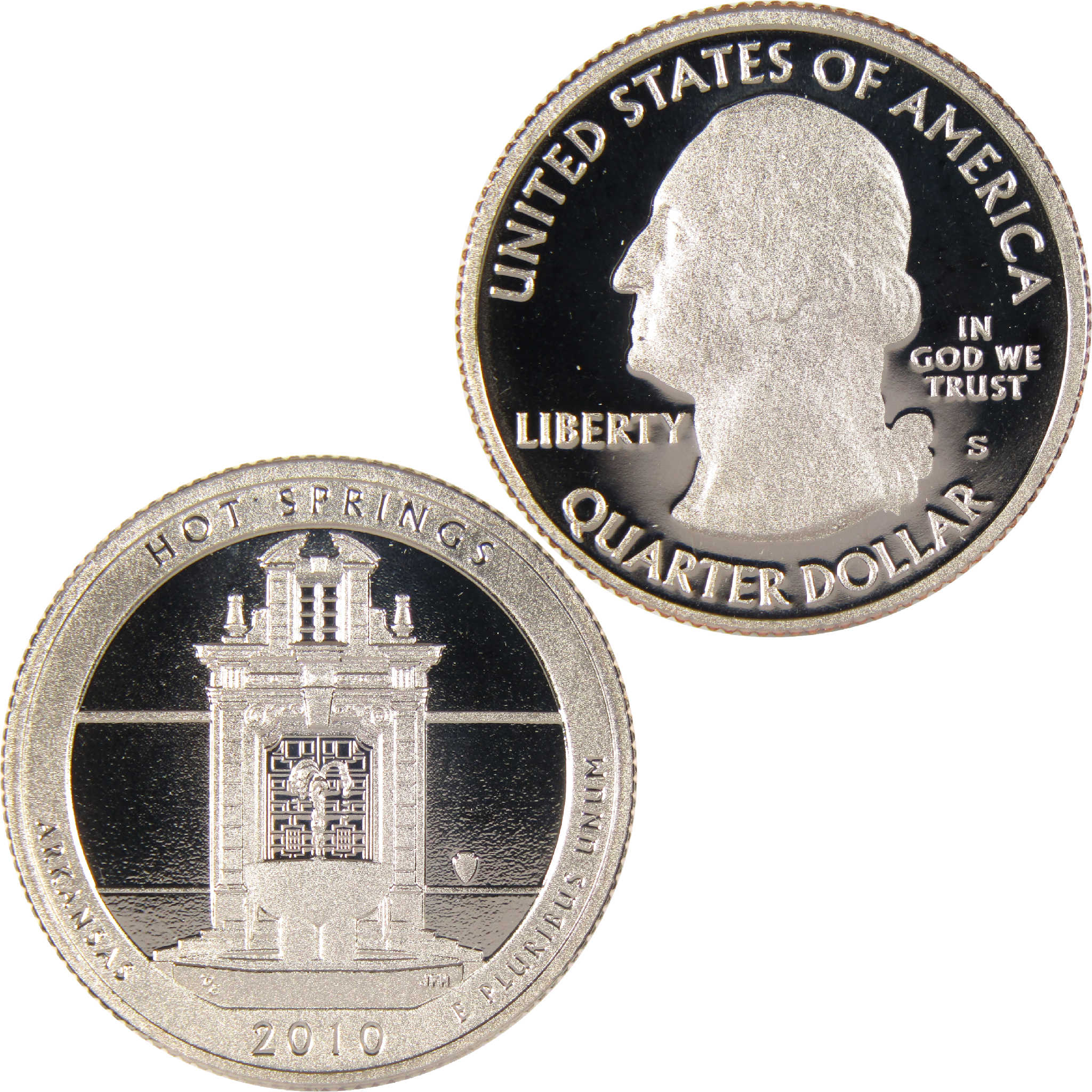 2010 S Hot Springs National Park Quarter Clad 25c Proof Coin