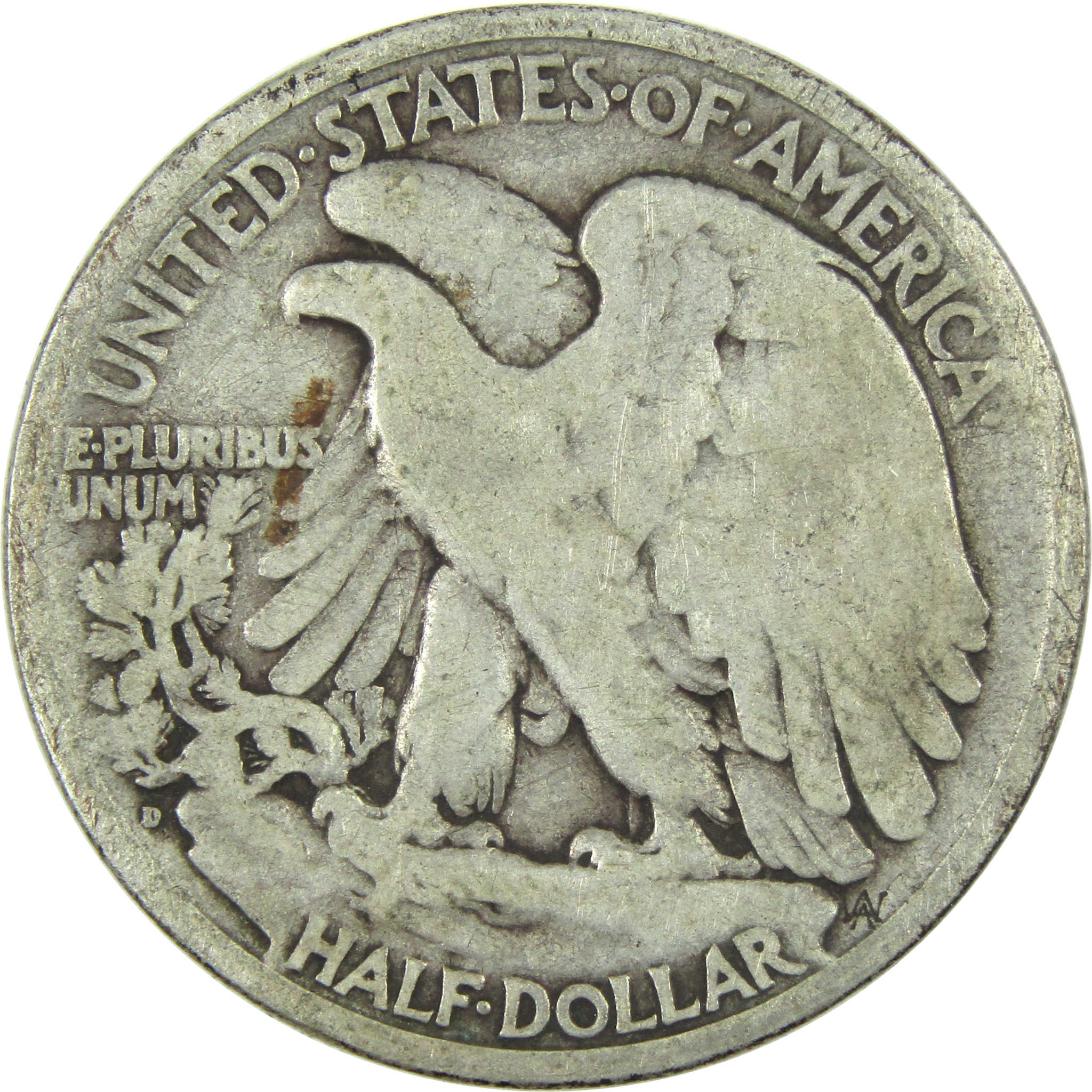 1920 D Liberty Walking Half Dollar VG Very Good Silver 50c SKU:I15089