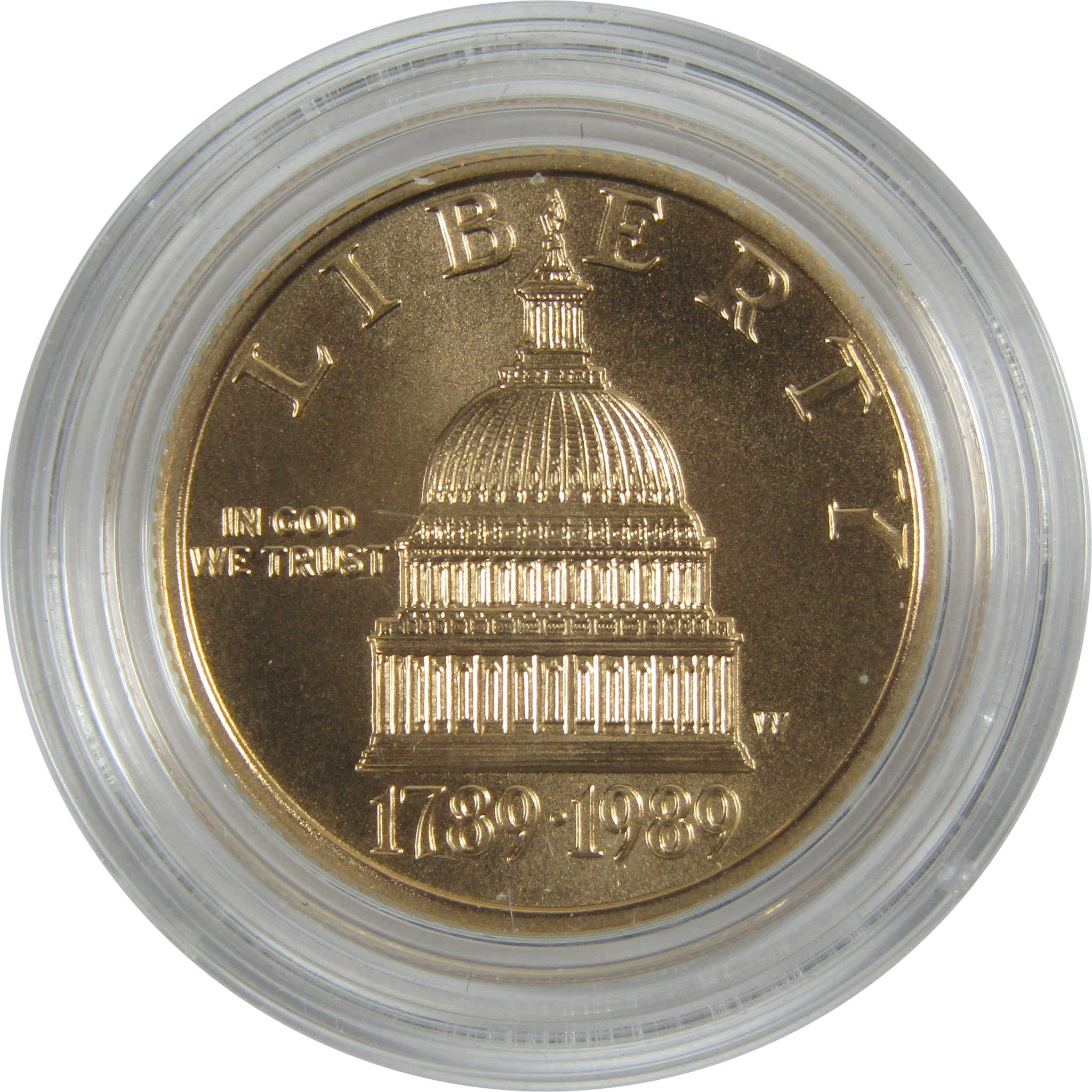 Congress Bicentennial Commemorative 1989 W BU Uncirculated Gold $5