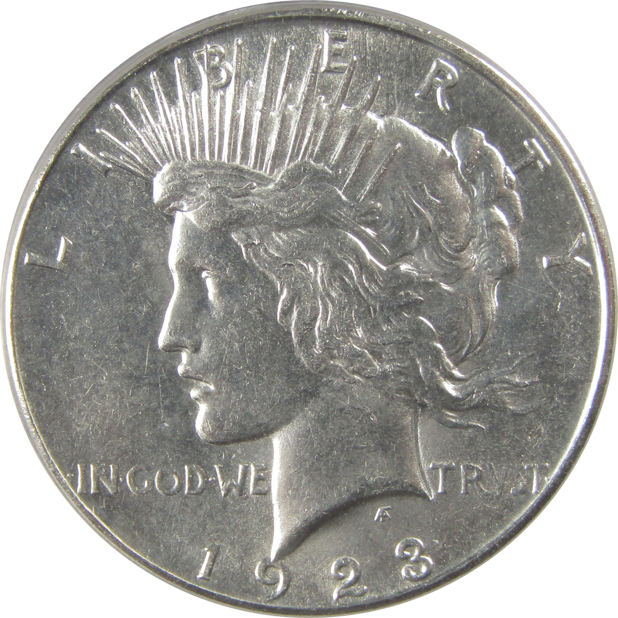 1923 S Peace Dollar MS 62 ANACS Silver Uncirculated $1 Coin SKU:I22161