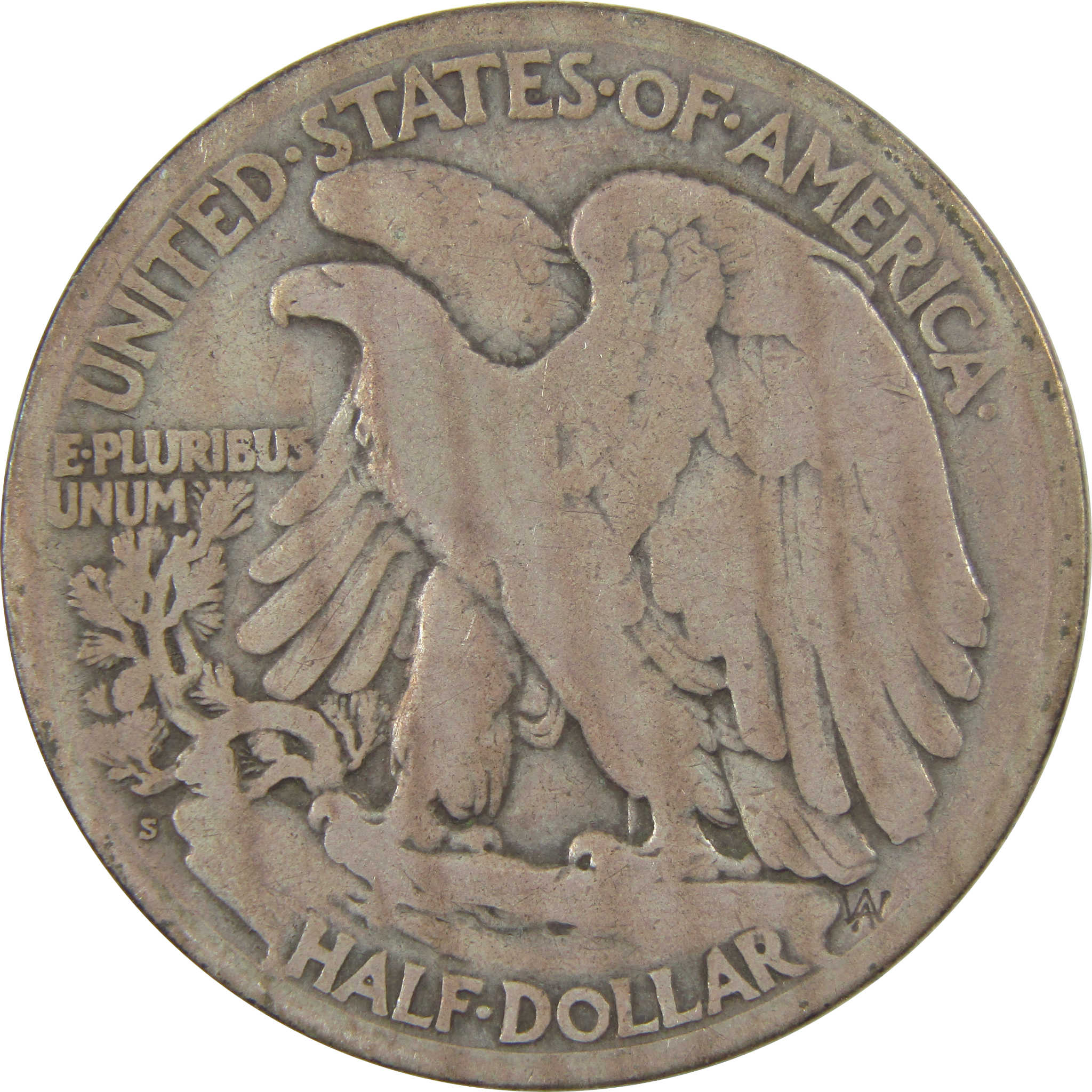1920 S Liberty Walking Silver Half Dollar AG About Good SKU:I24147