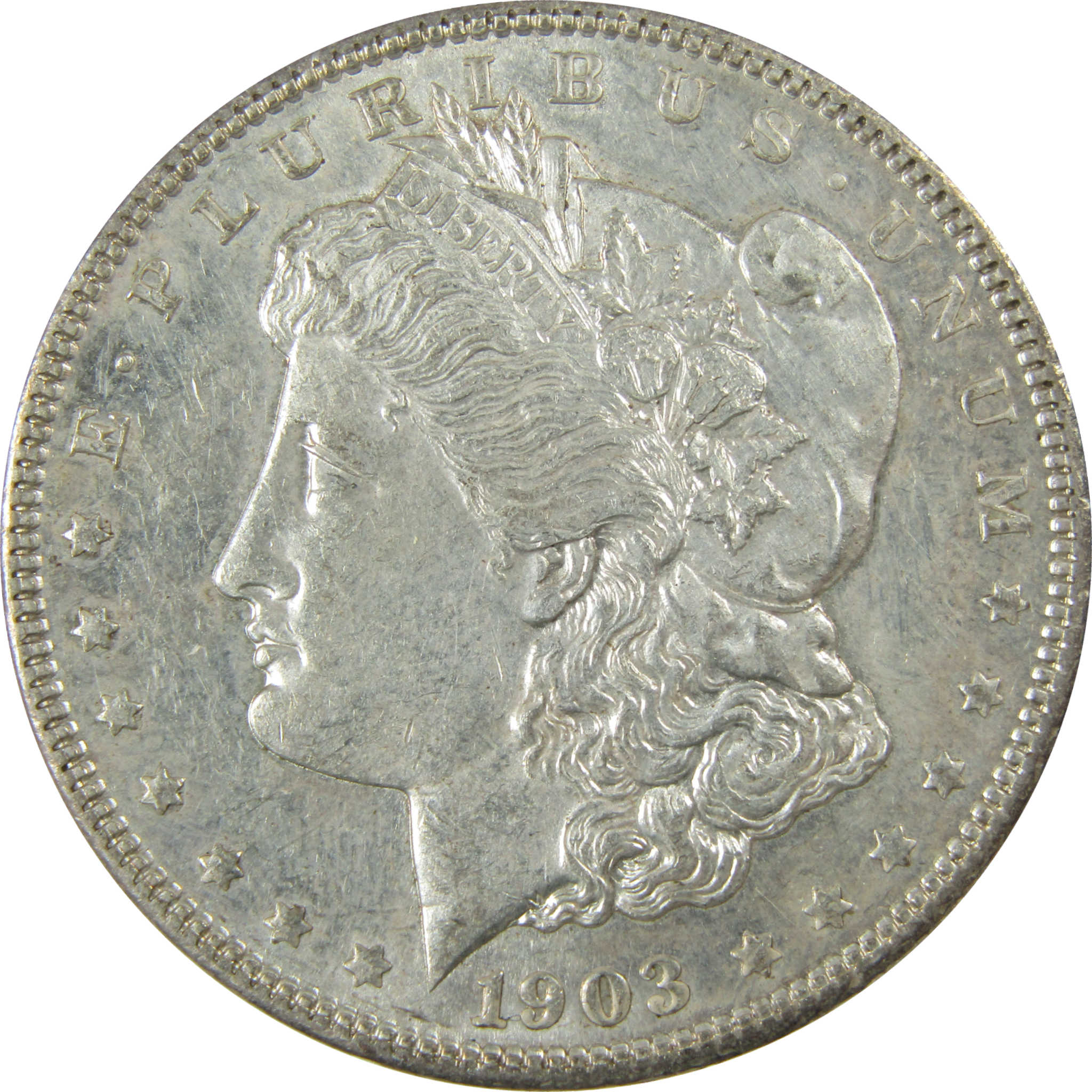 1903 Morgan Silver Dollar AU About Uncirculated $1 Coin SKU:CP1579 - Morgan coin - Morgan silver dollar - Morgan silver dollar for sale - Profile Coins &amp; Collectibles