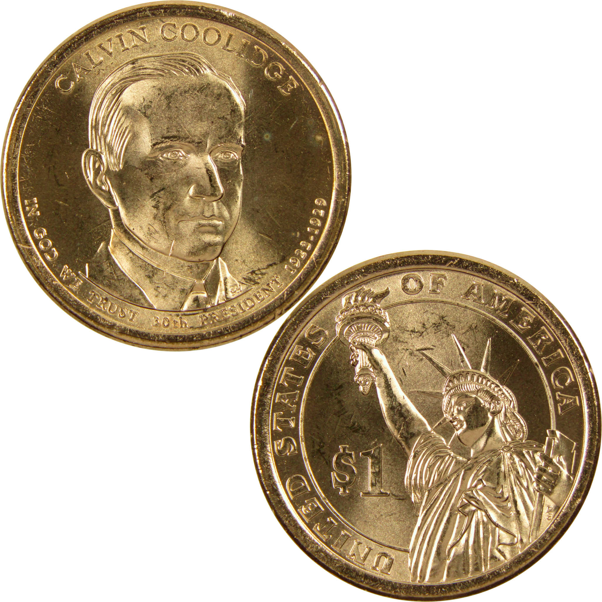 2014 P Calvin Coolidge Presidential Dollar BU Uncirculated $1 Coin