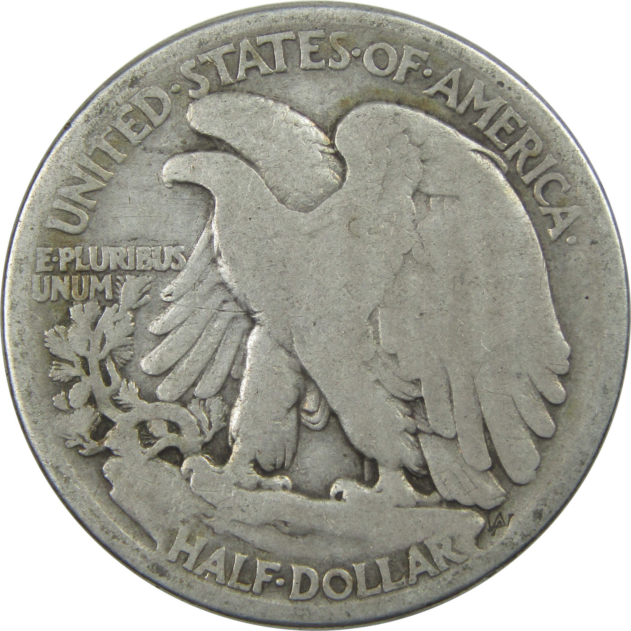 1917 S Obverse Liberty Walking Half Dollar VG Details SKU:I15259