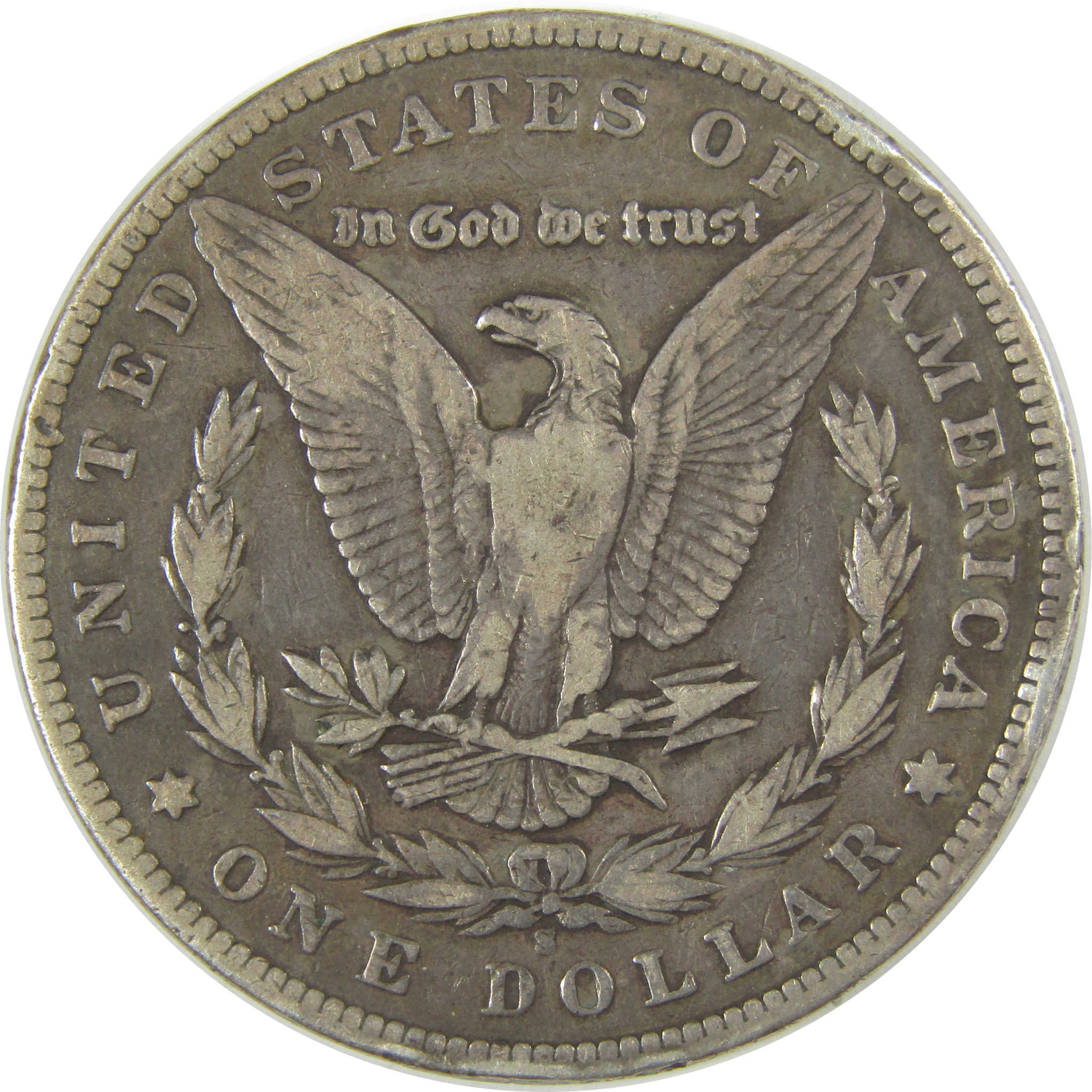 1896 S Morgan Dollar F Fine Details Silver $1 Coin SKU:CPC0976 - Morgan coin - Morgan silver dollar - Morgan silver dollar for sale - Profile Coins &amp; Collectibles