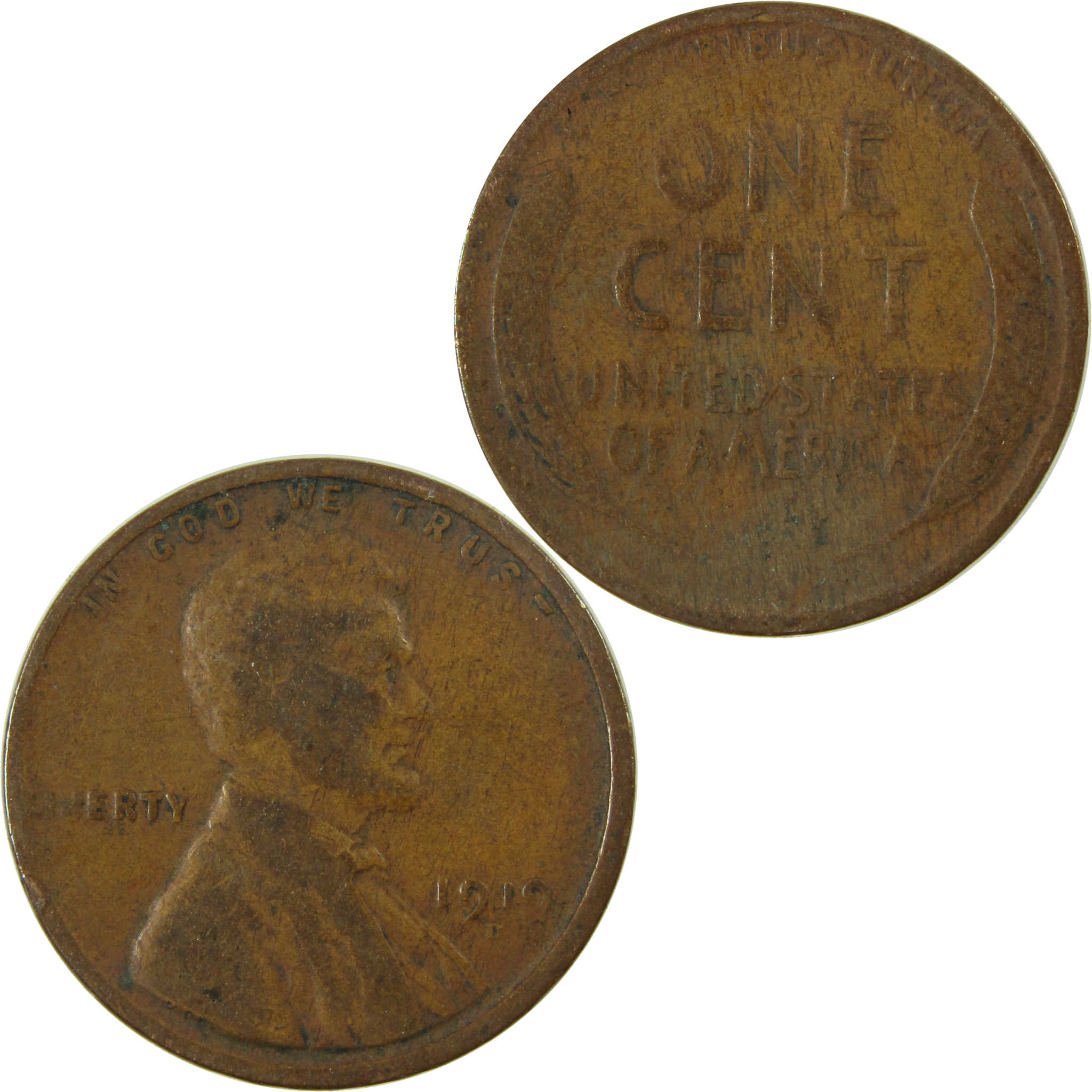 1919 D Lincoln Wheat Cent VG Very Good Penny 1c Coin SKU:I27184