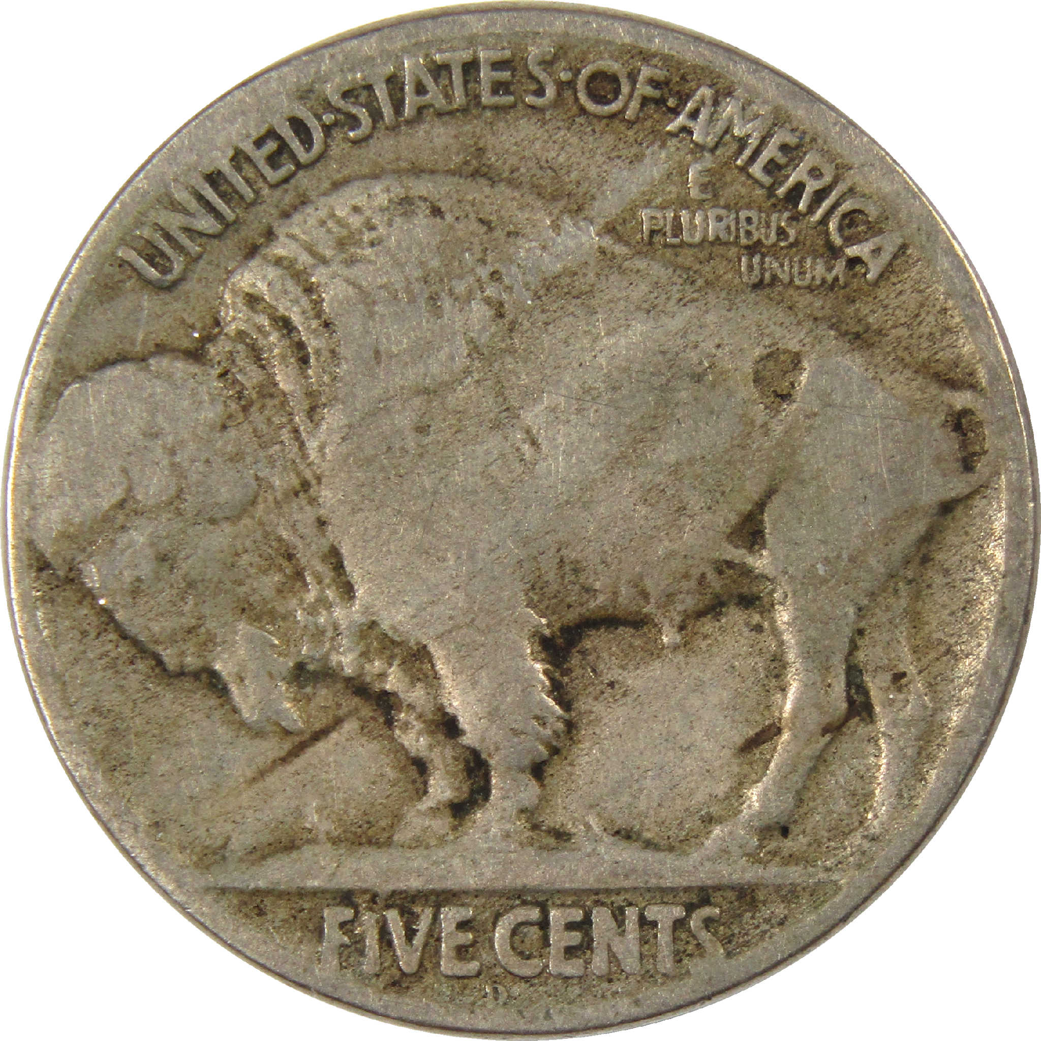 1918 D Indian Head Buffalo Nickel VG Very Good 5c Coin SKU:I11523