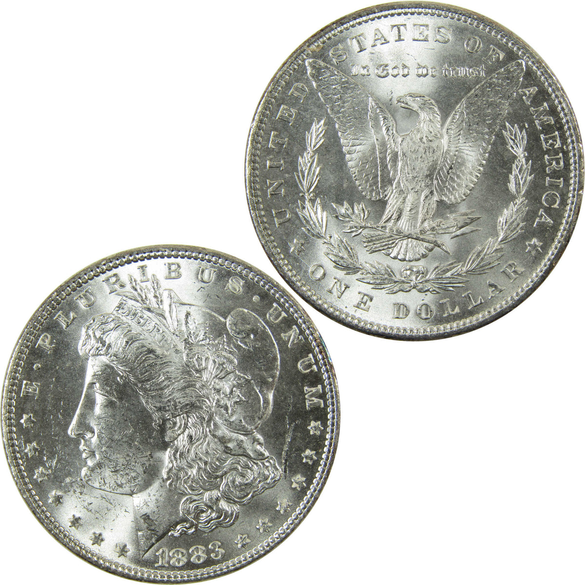 1883 Morgan Silver Dollar Uncirculated Mint State $1 Coin SKU:CP1722 - Morgan coin - Morgan silver dollar - Morgan silver dollar for sale - Profile Coins &amp; Collectibles