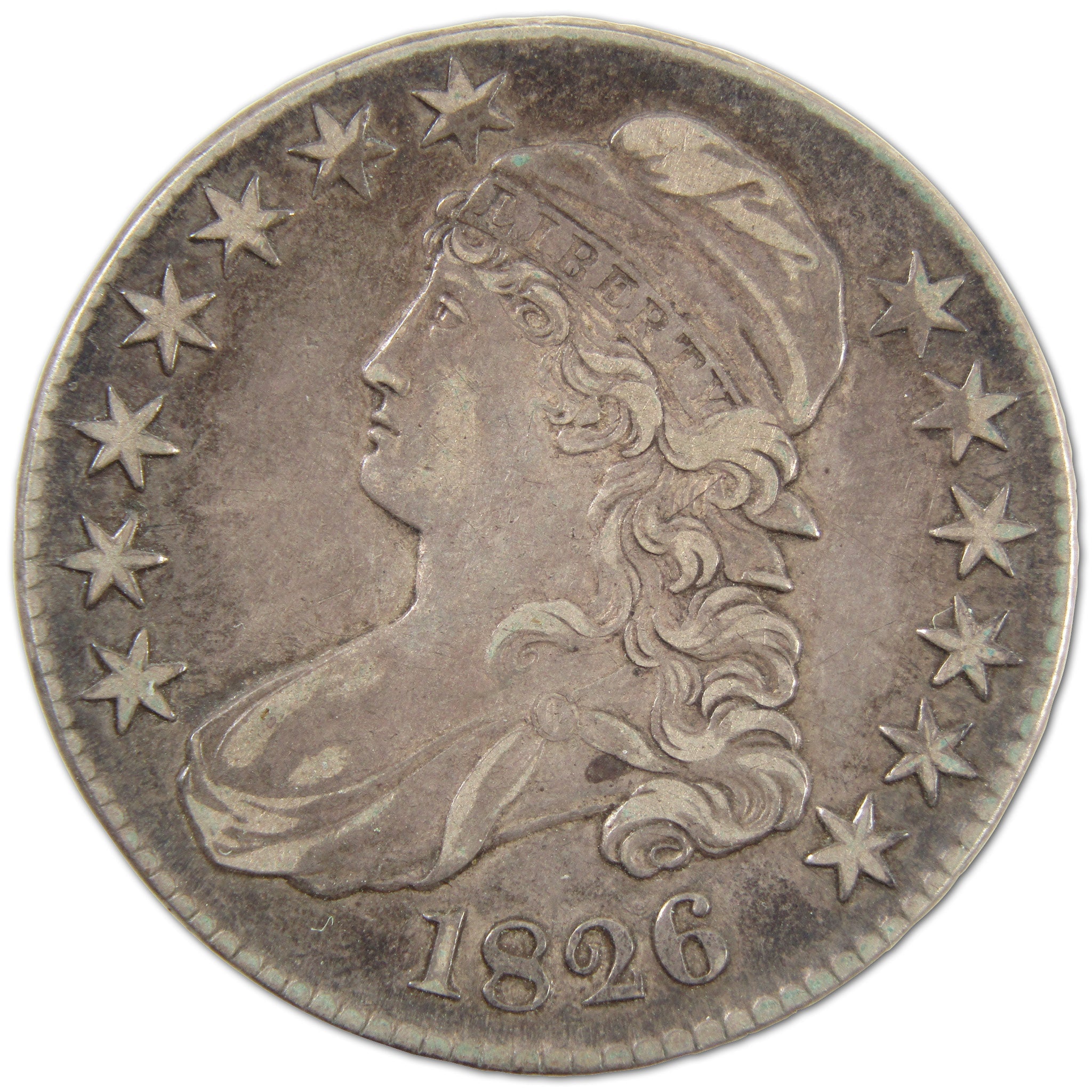 1826 Capped Bust Half Dollar XF EF Extremely Fine Silver SKU:I10538