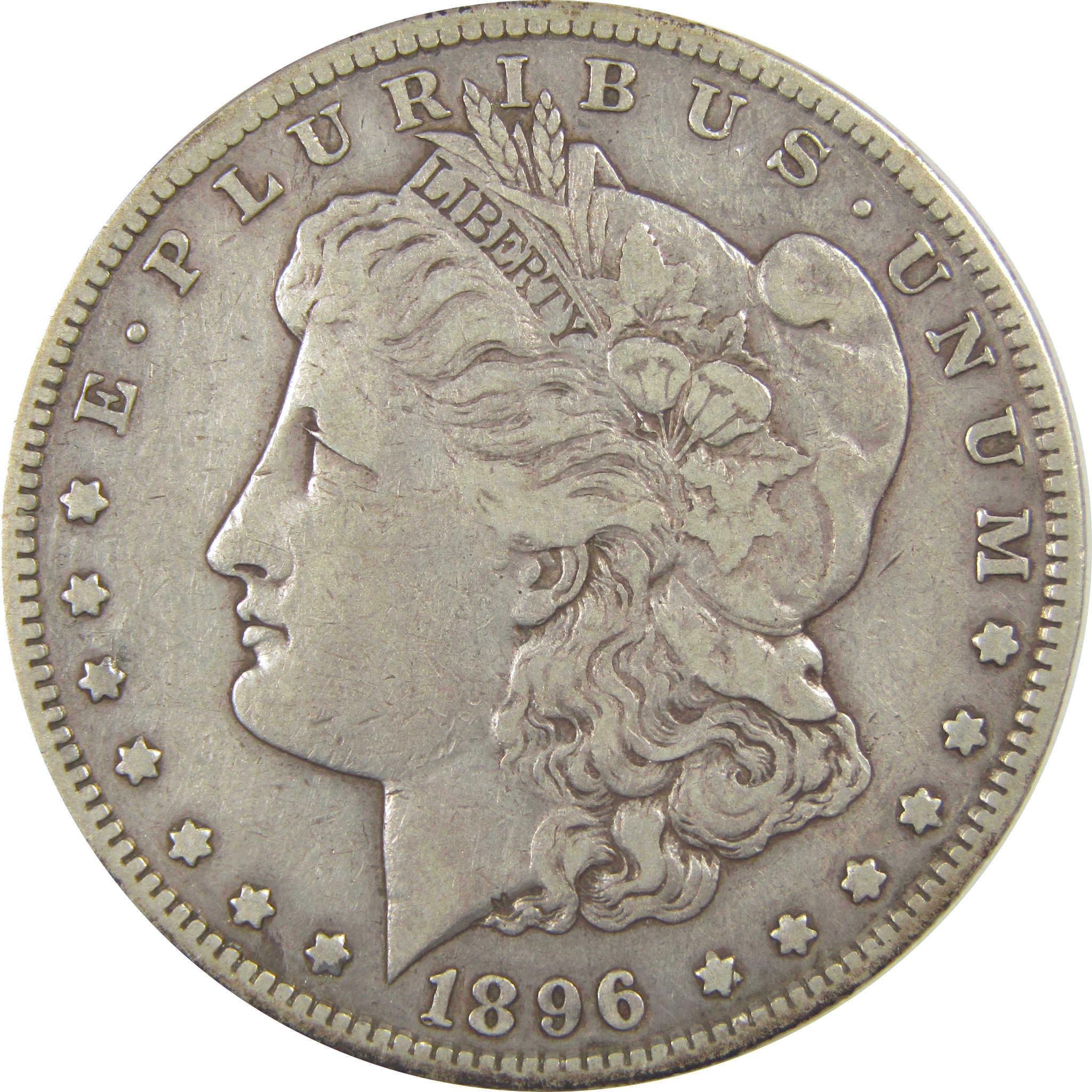 1896 S Morgan Dollar VF Very Fine Silver $1 Coin SKU:I22040 - Morgan coin - Morgan silver dollar - Morgan silver dollar for sale - Profile Coins &amp; Collectibles