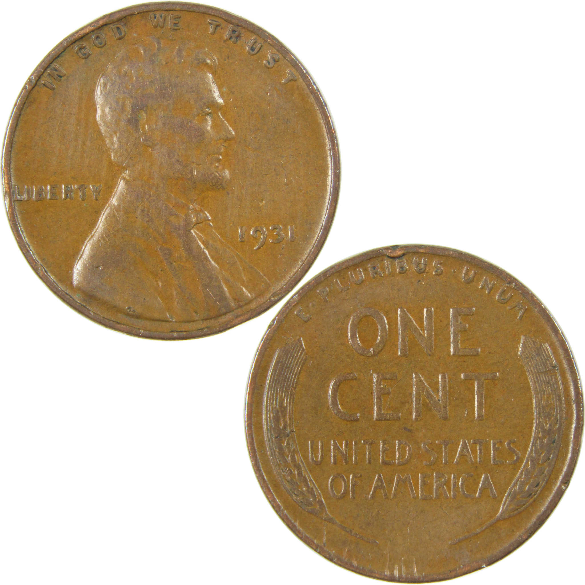 1931 Lincoln Wheat Cent VF Very Fine Penny 1c Coin SKU:I27294