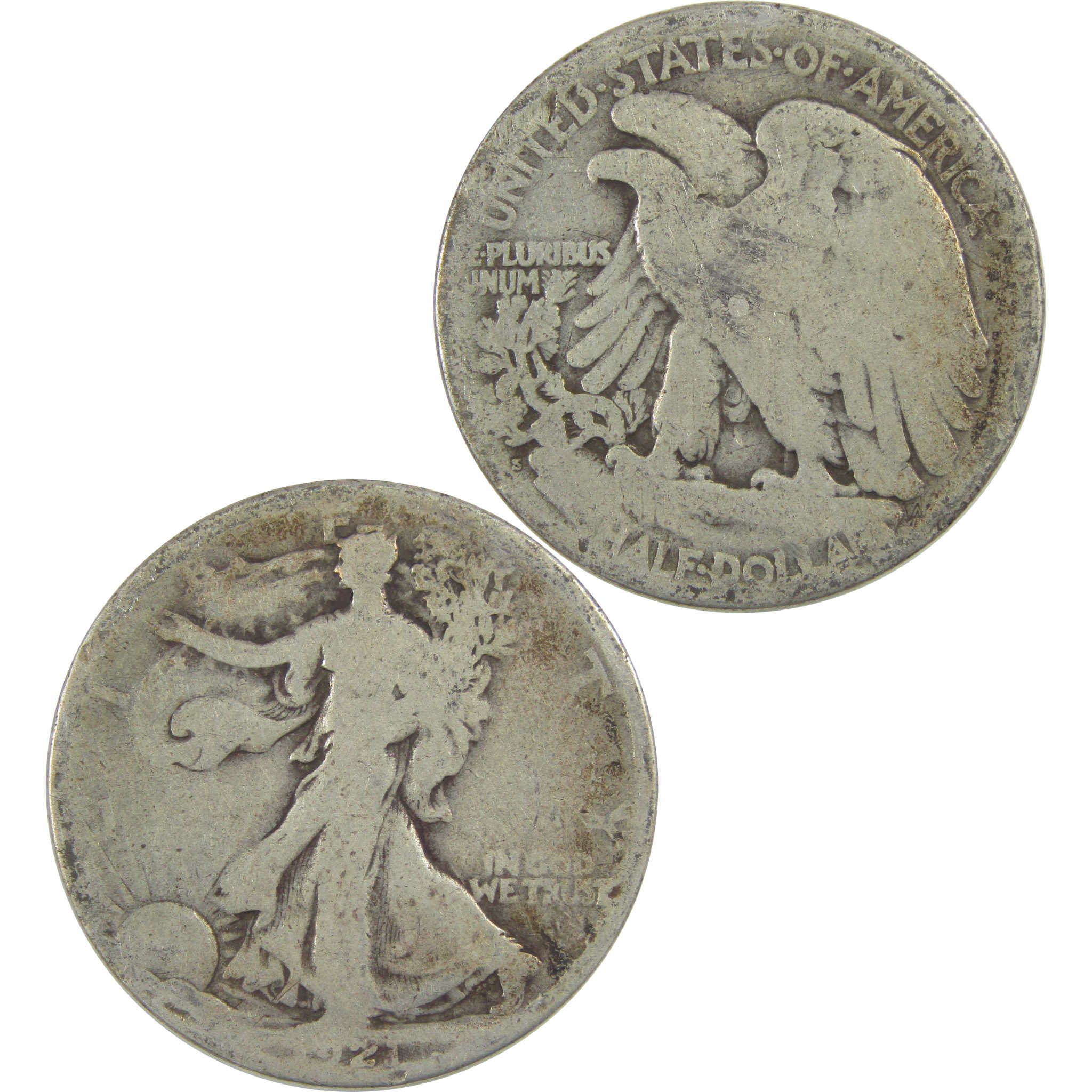 1921 S Liberty Walking Half Dollar G Good Silver 50c Coin SKU:I20670