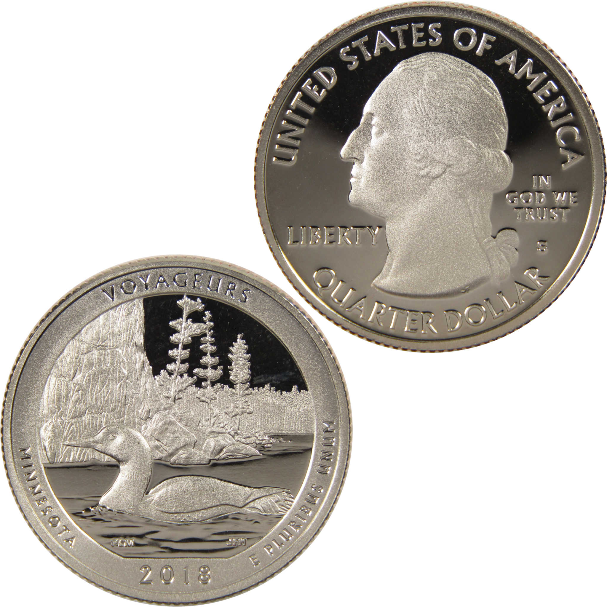 2018 S Voyageurs National Park Quarter Choice Proof Clad ATB 25c Coin