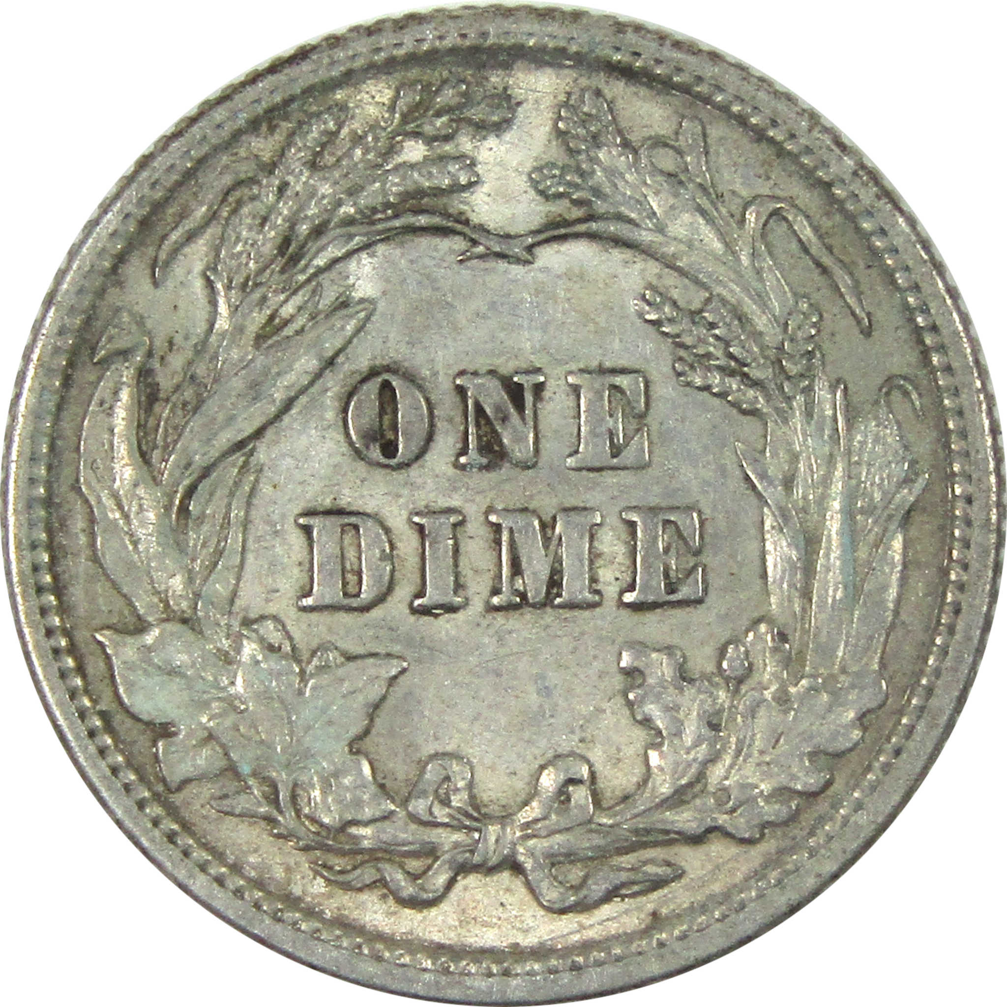 1914 Barber Dime Borderline Uncirculated Silver 10c Coin SKU:I15164