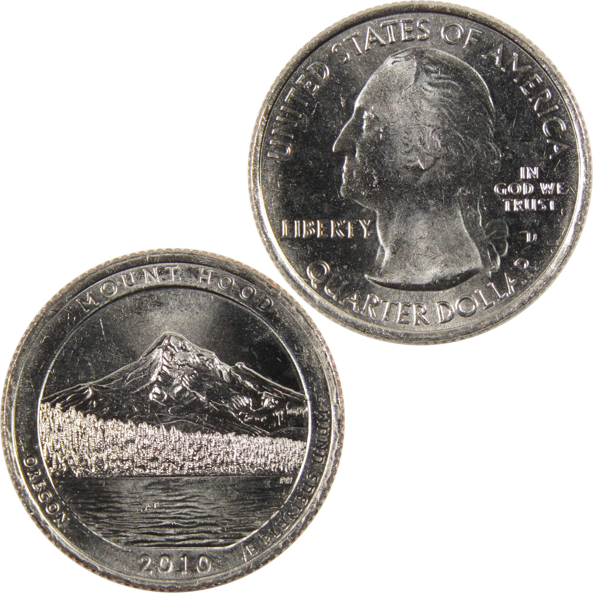 Denver Mint 2010 Quarter 2010 D Mount Hood National Park Quarter