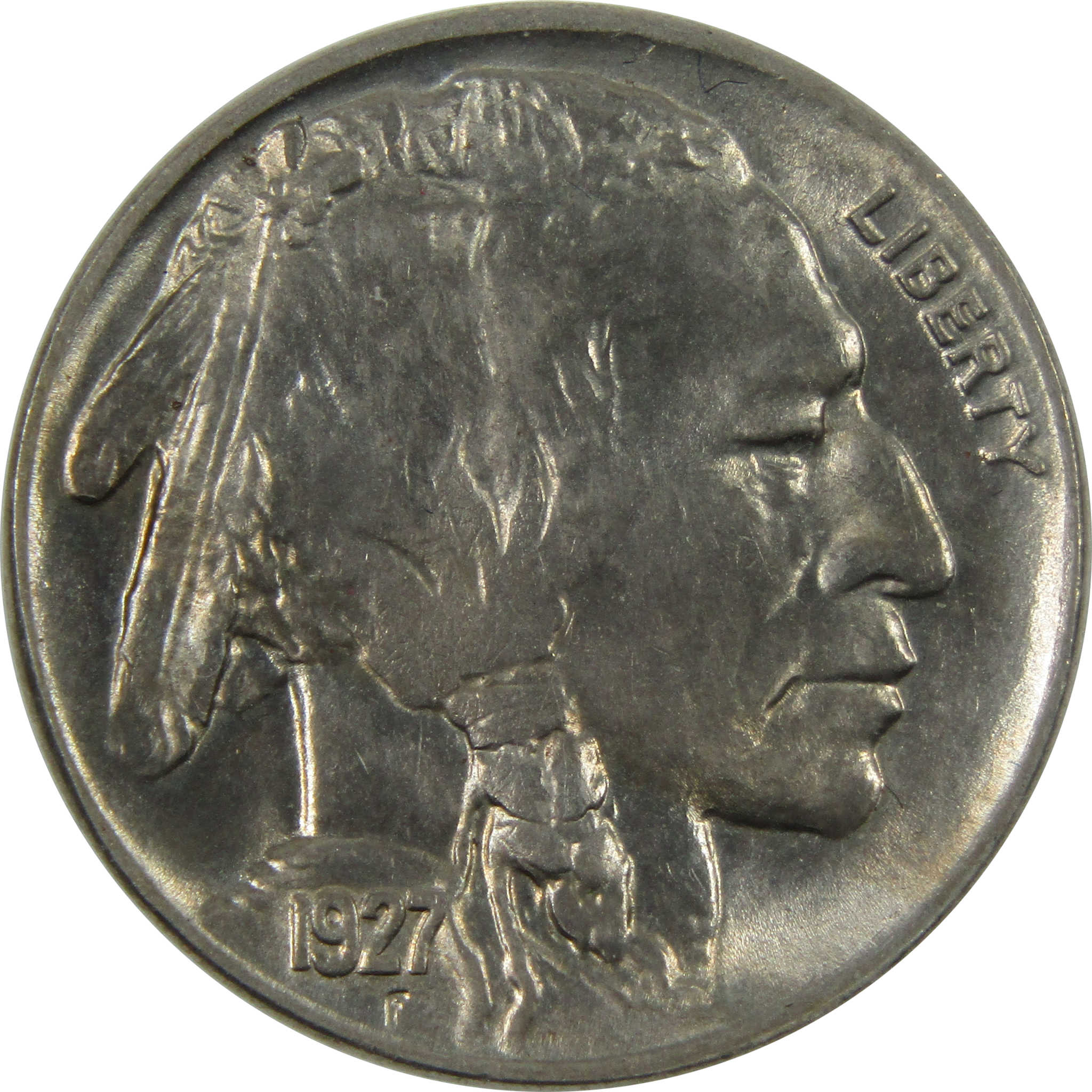 1927 Indian Head Buffalo Nickel Uncirculated 5c Coin SKU:I14385