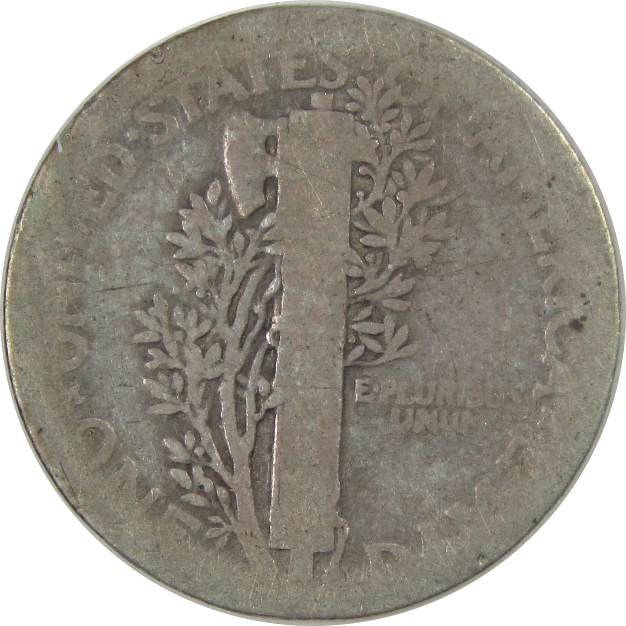 1921 Mercury Dime AG About Good Silver 10c Coin SKU:I23179