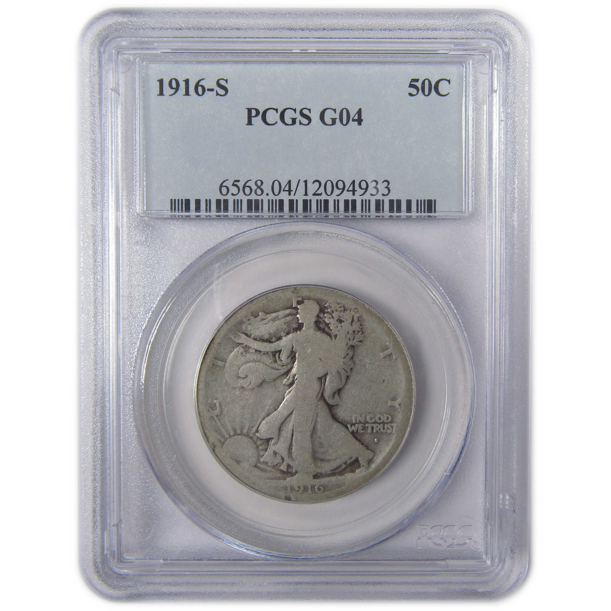 1916 S Liberty Walking Half Dollar G 4 PCGS Silver 50c SKU:CPC9890