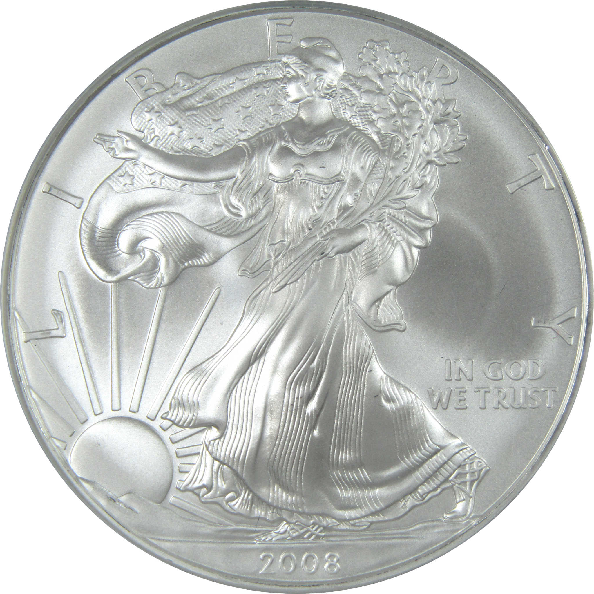 2008 American Silver Eagle MS 70 ANACS $1 Uncirculated SKU:CPC8019