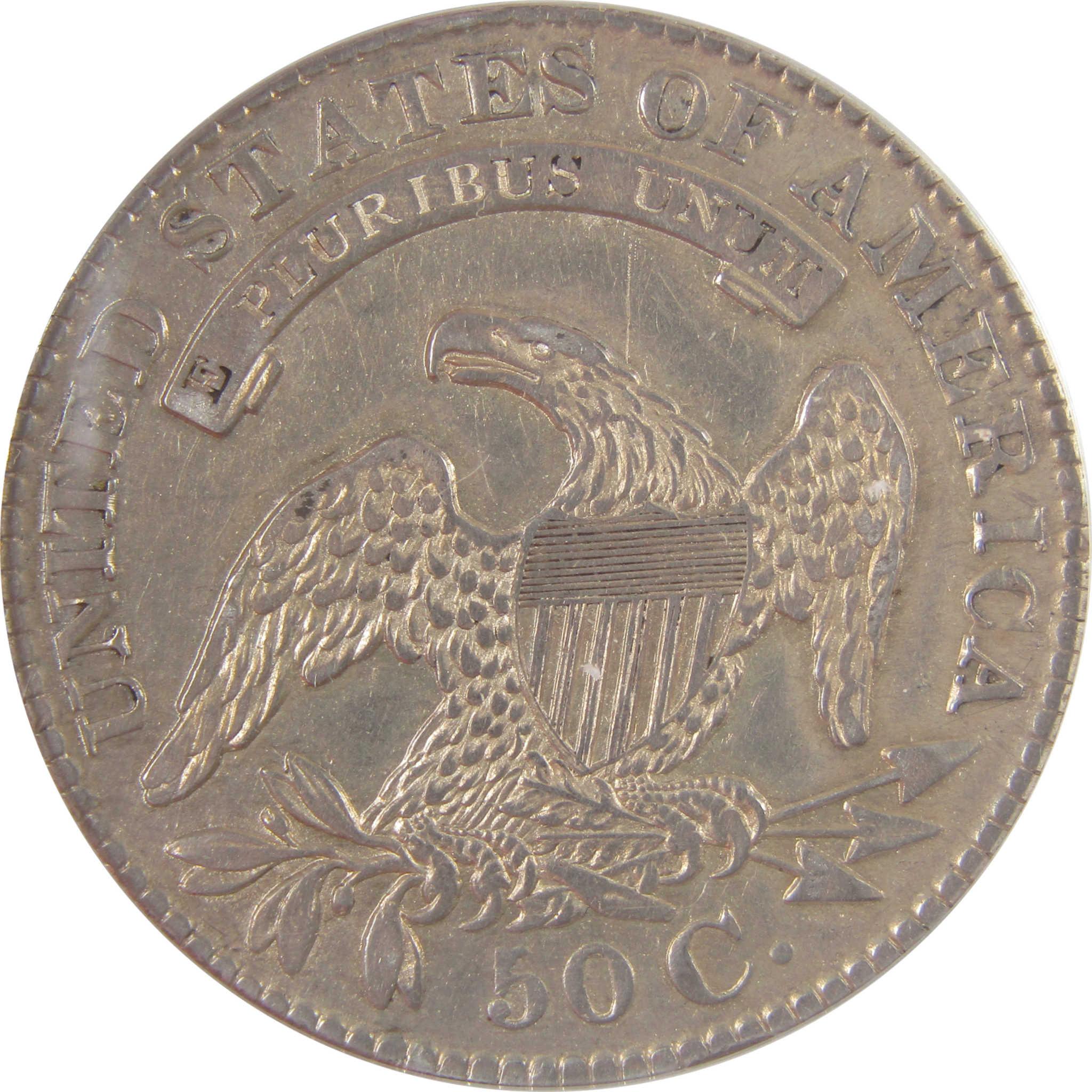 1829/7 Capped Bust Silver Half Dollar EF 45 Details ANACS SKU:I25549