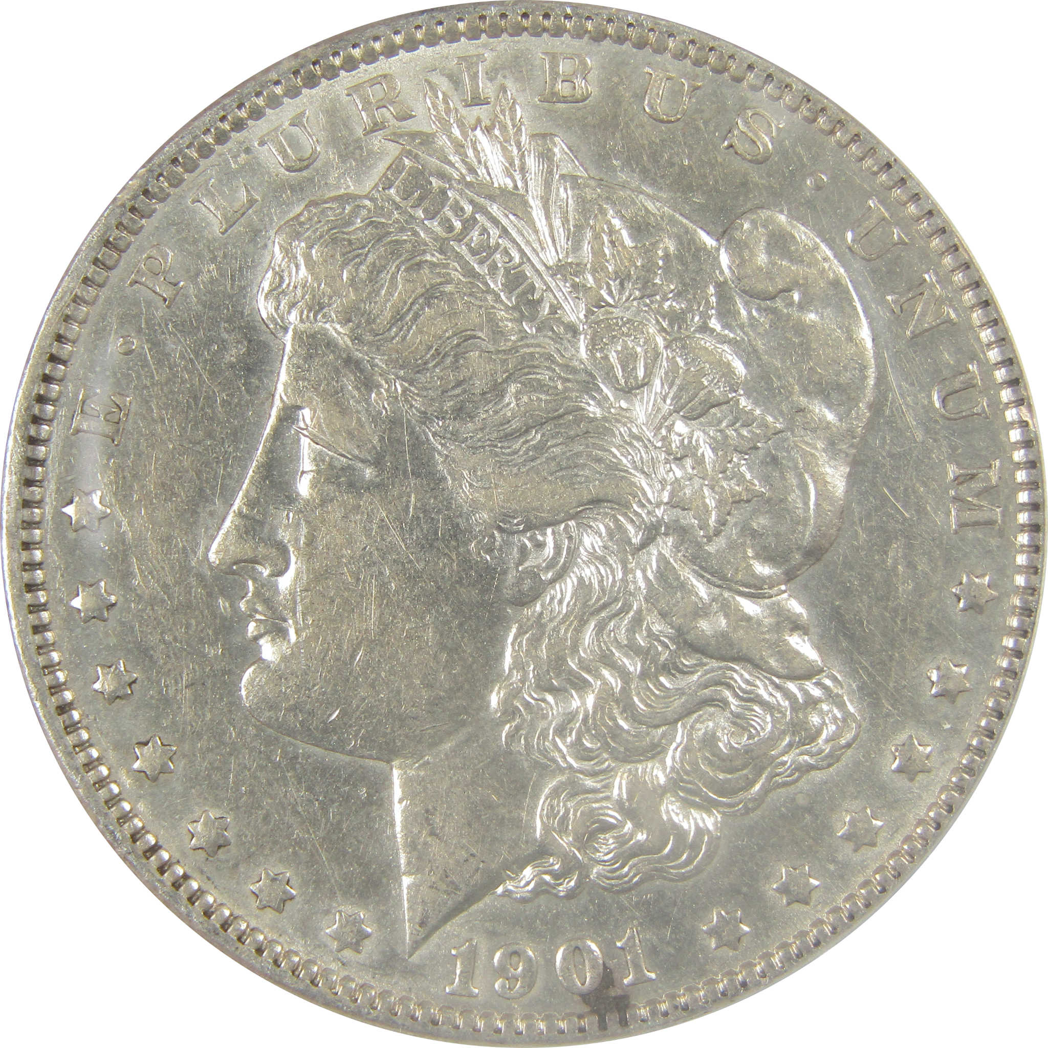 1901 Morgan Dollar AU 53 Details ANACS Silver $1 Coin SKU:I21290 - Morgan coin - Morgan silver dollar - Morgan silver dollar for sale - Profile Coins &amp; Collectibles