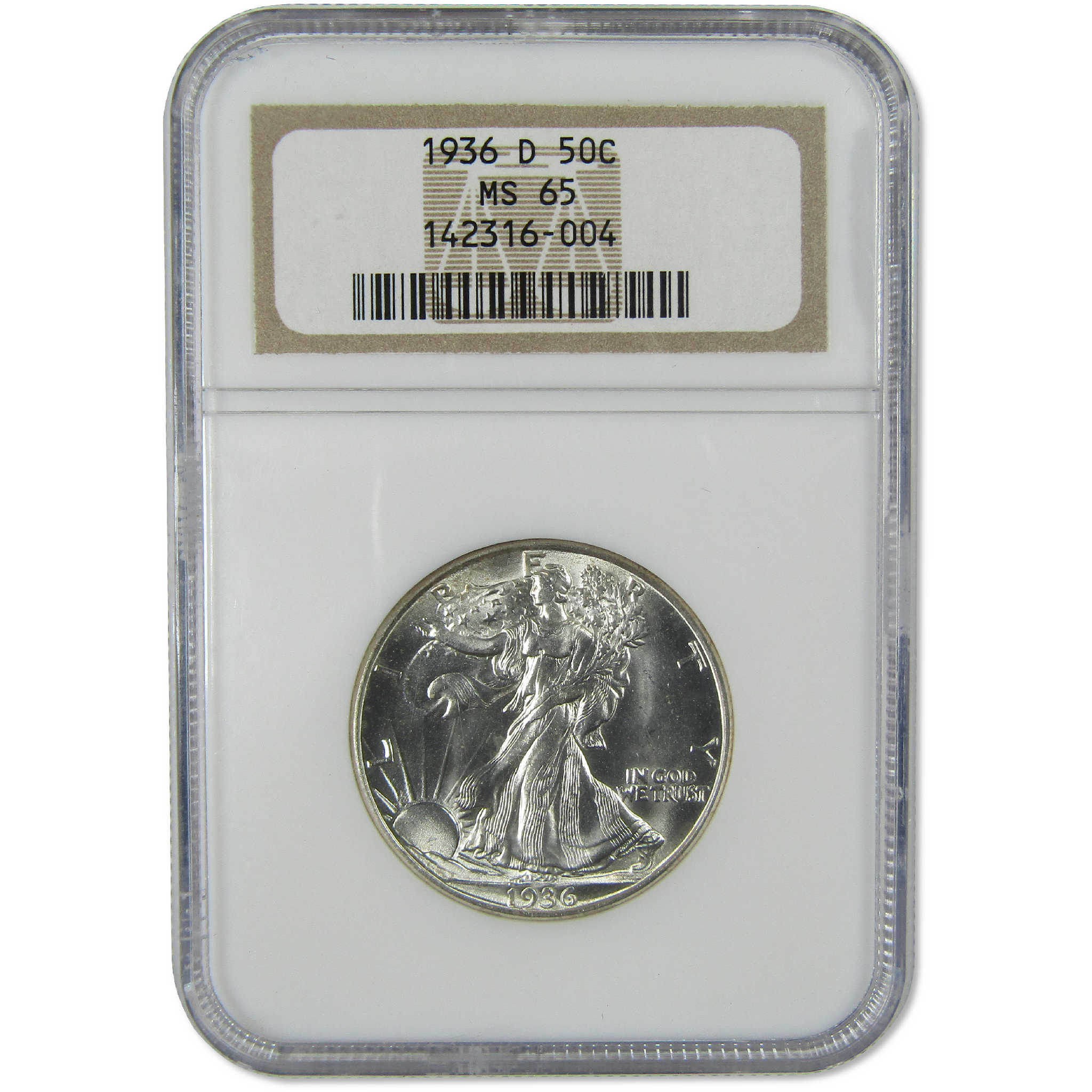 1936 D Liberty Walking Silver Half Dollar MS 65 NGC Uncirculated
