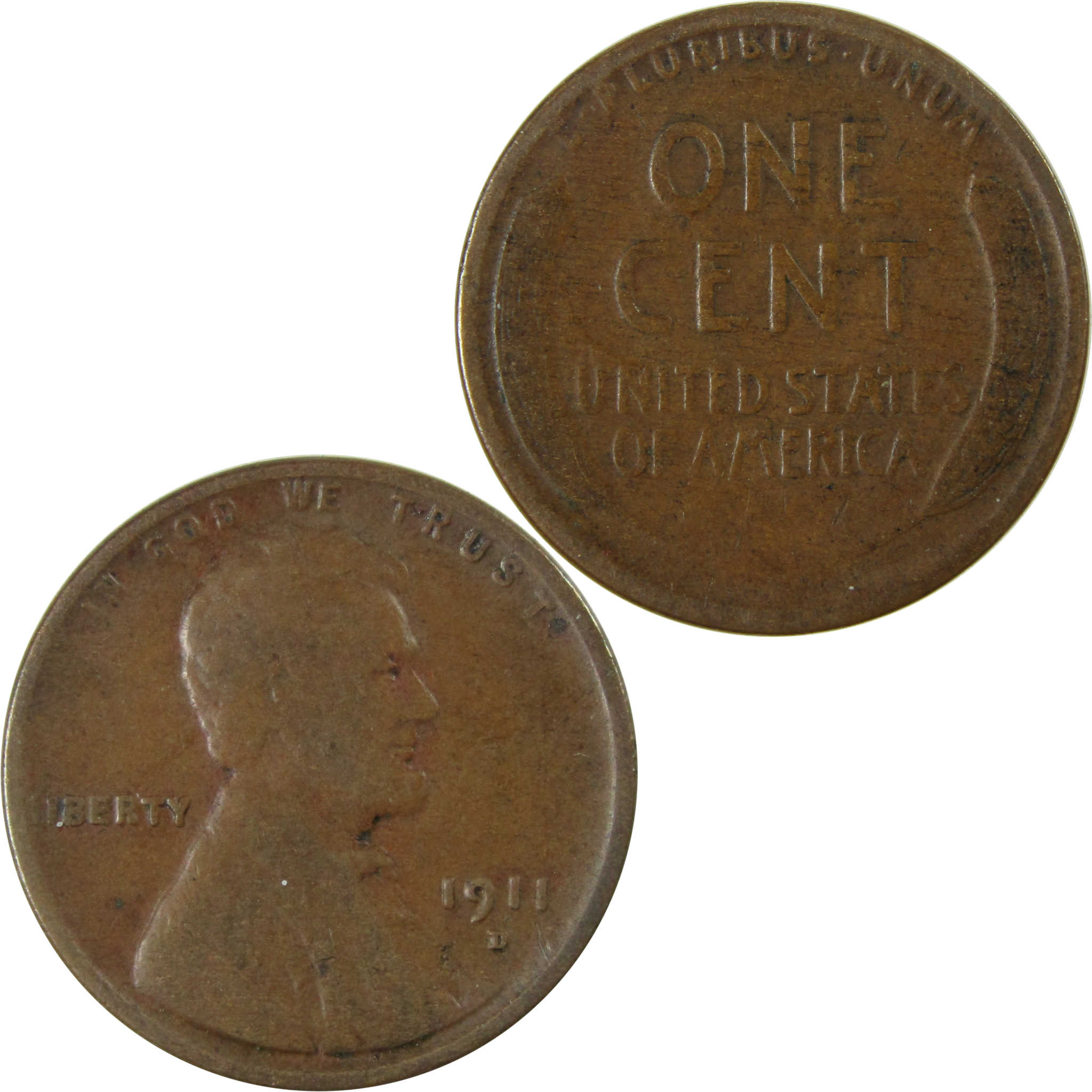 1911 D Lincoln Wheat Cent VG Very Good Penny 1c Coin SKU:I26361