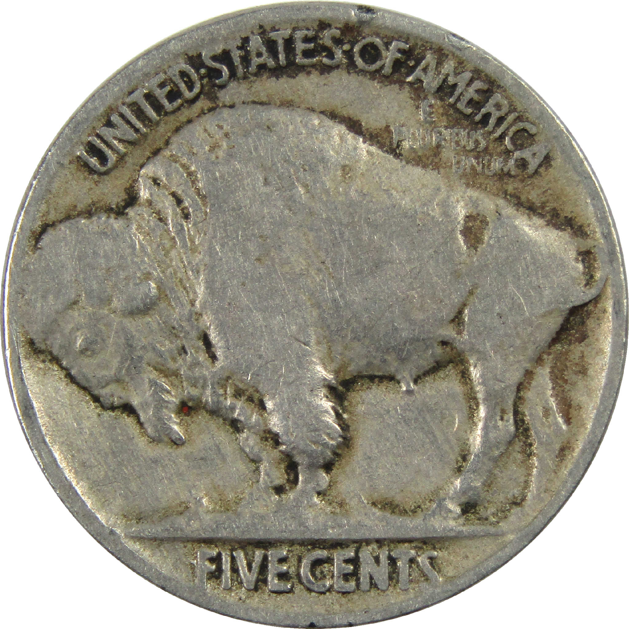 1919 Indian Head Buffalo Nickel F Fine 5c Coin SKU:I12622