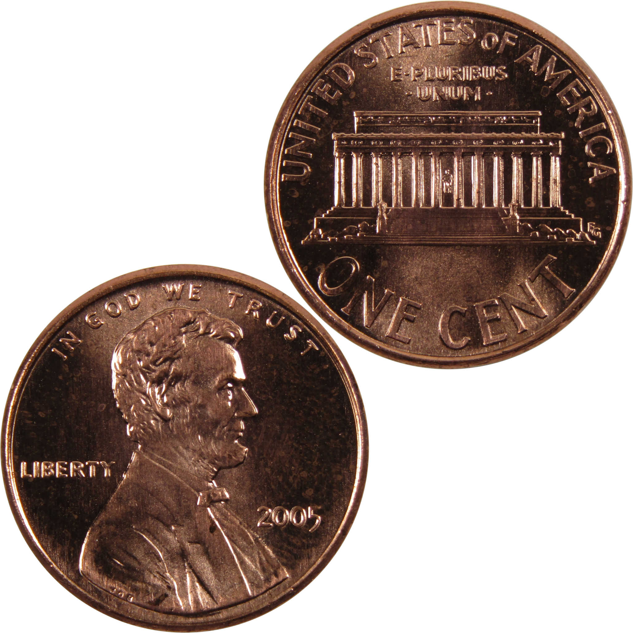 2005 Lincoln Memorial Cent BU Uncirculated Penny 1c Coin